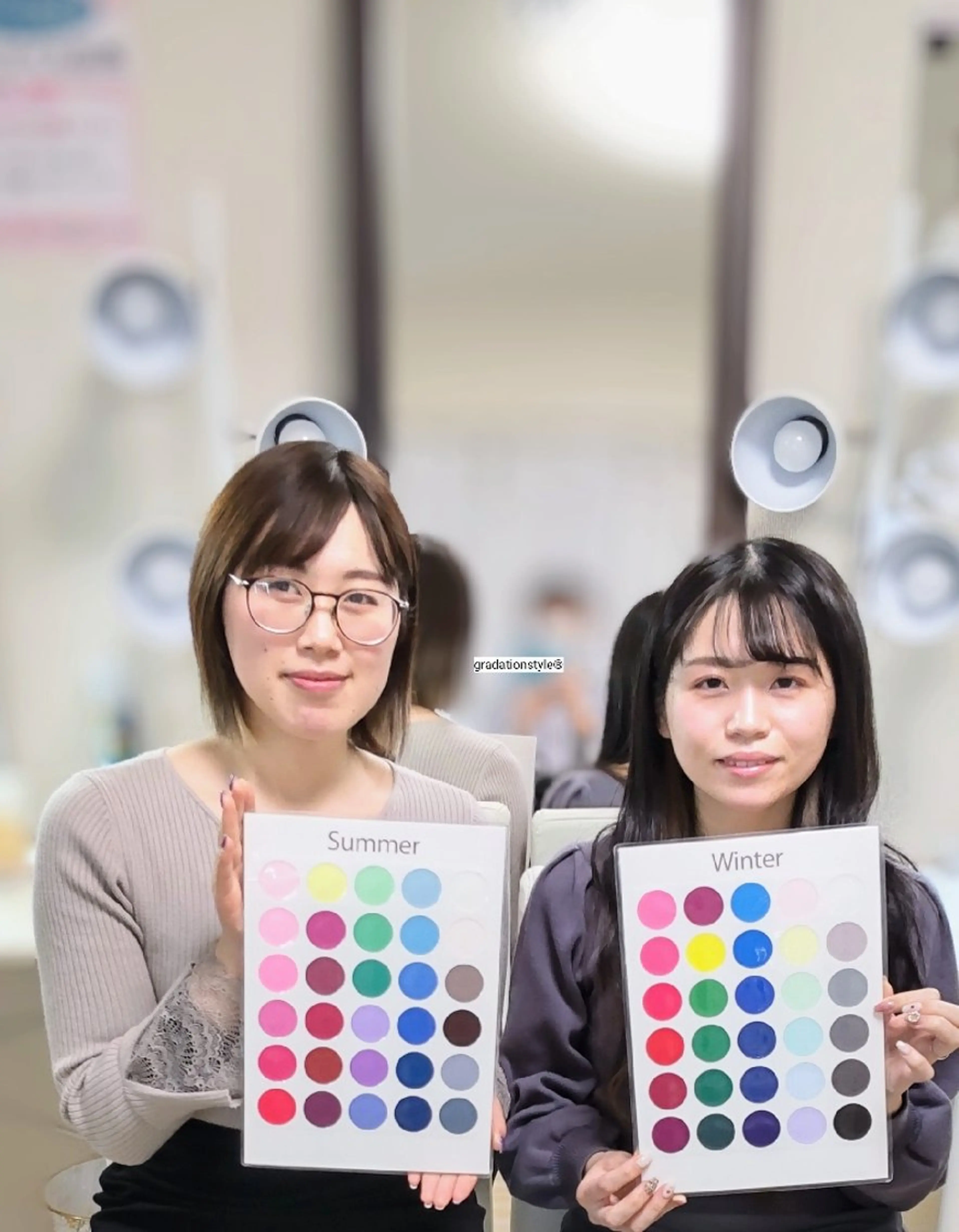 パーソナルカラー診断 骨格診断 顔タイプ診断 🎼グラデーション スタイル札幌♫*⁠✧のマツエク・マツパデザイン