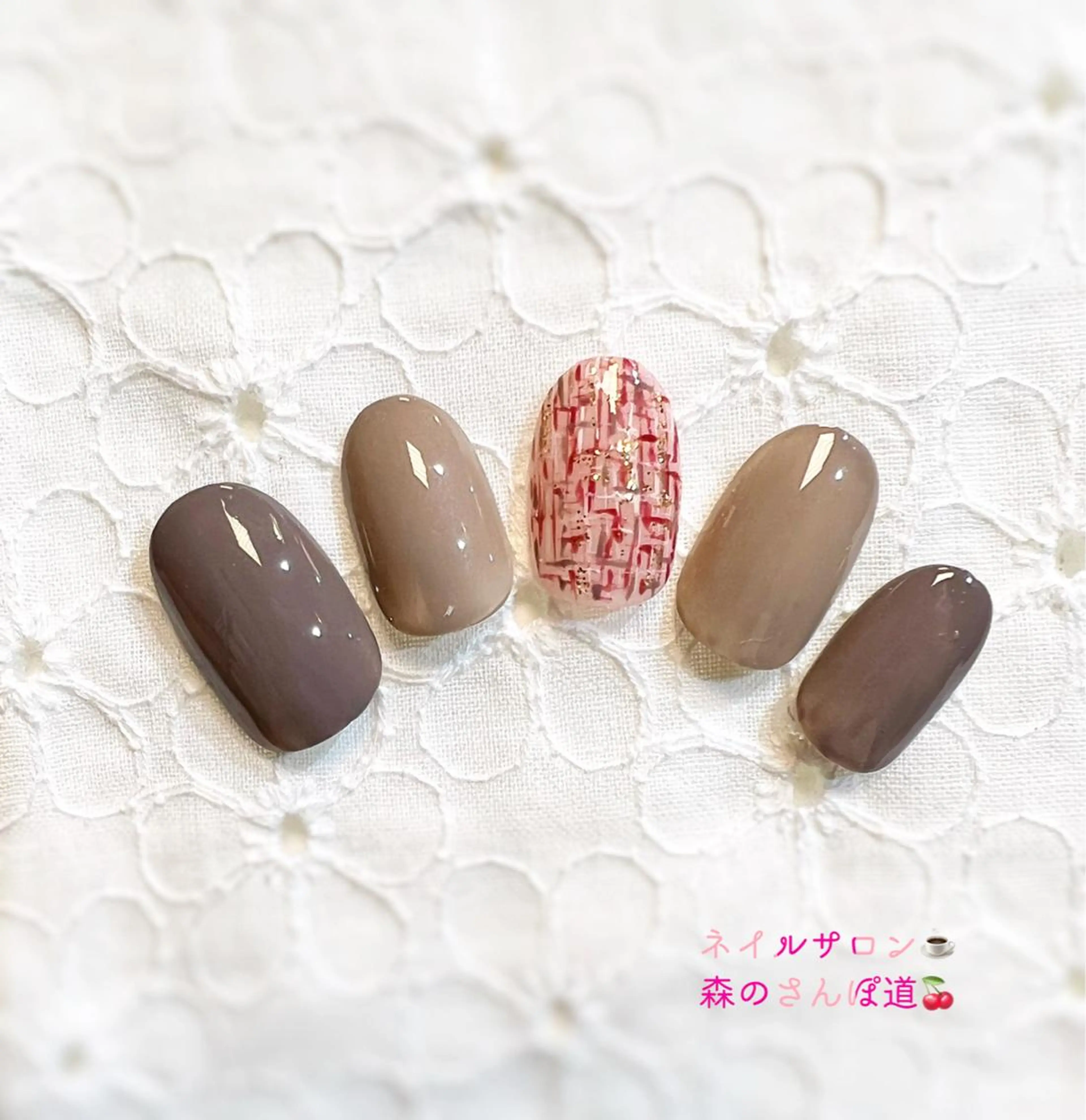 ネイル ハンドネイル 森のさんぽ道所属・ショートネイル 森のさんぽ道のネイルデザイン