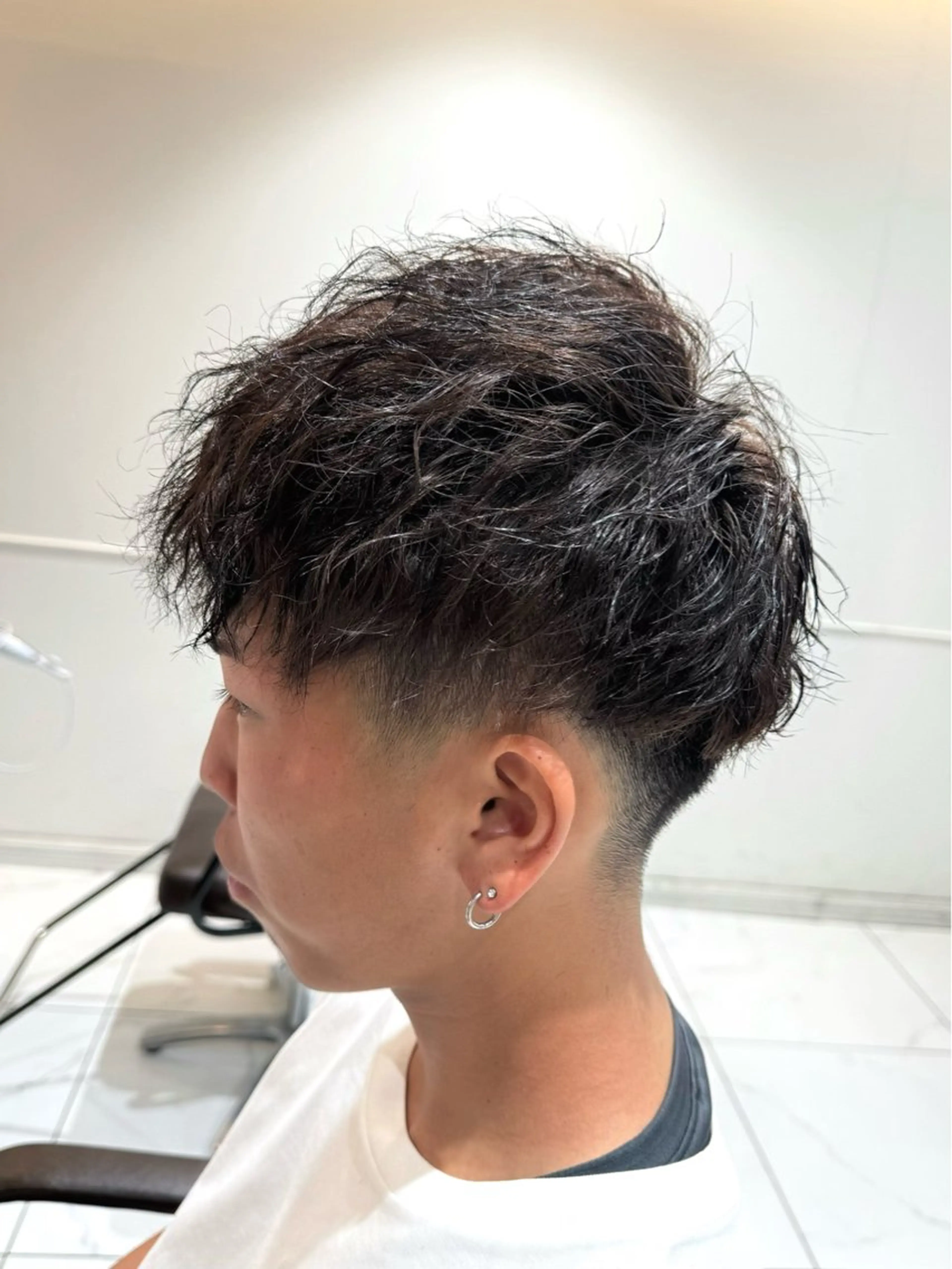 パーマ メンズ メンズパーマ カット パーマ 八木 菜美のヘアスタイル