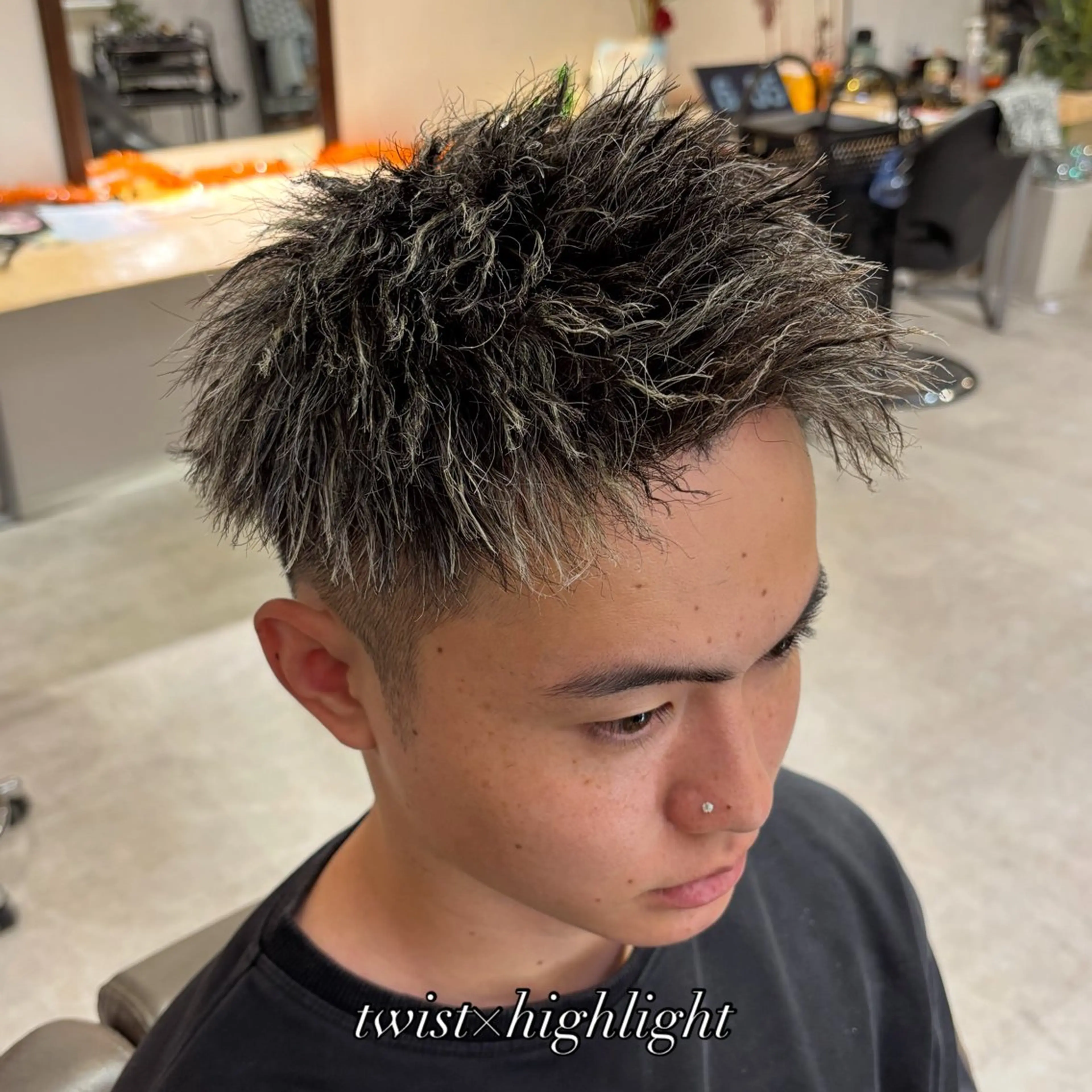 カラー パーマ メンズ メンズメッシュ メッシュ FuLAM Hair Designers*所属・山口 麻香のヘアスタイル