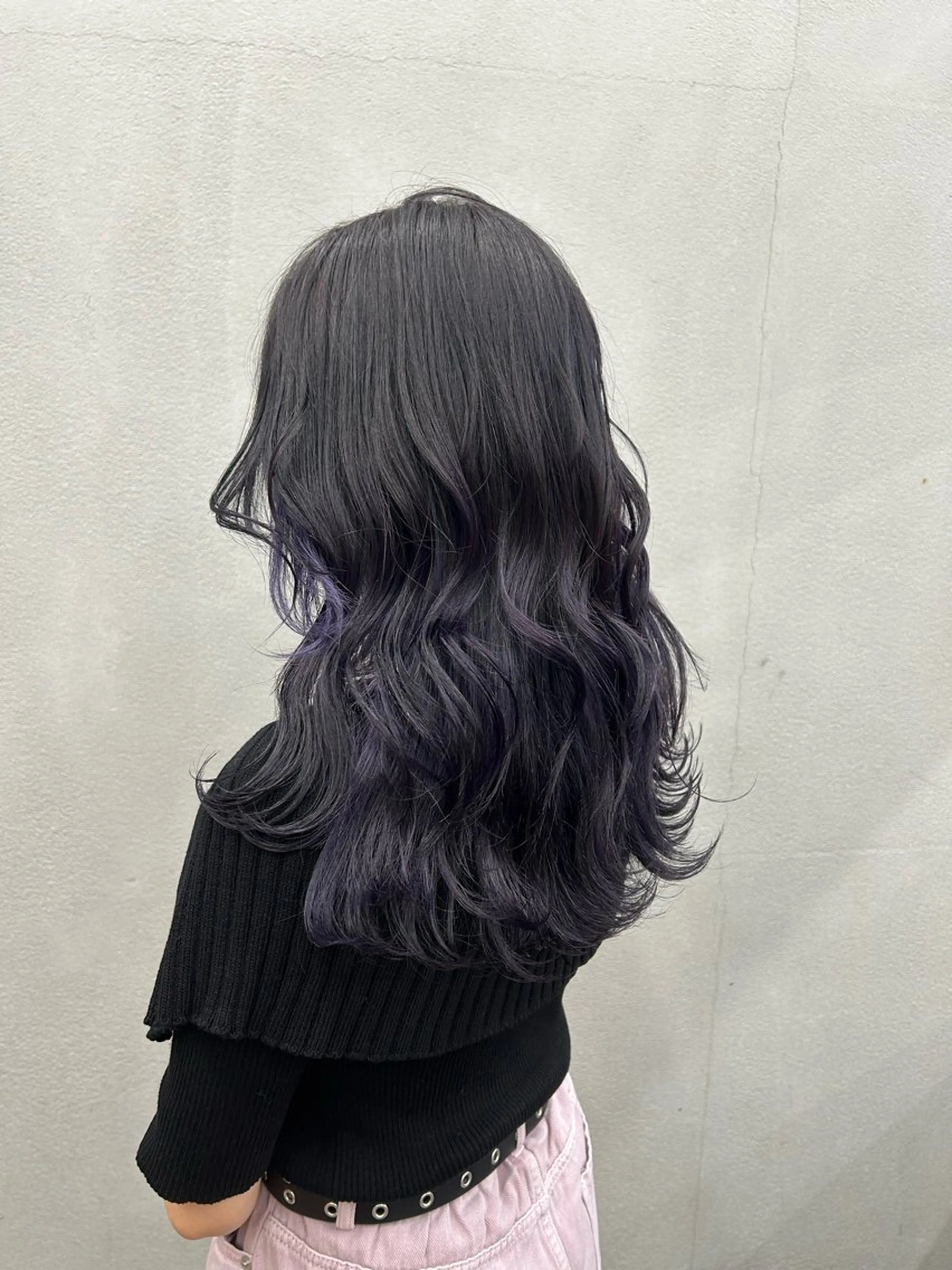 セミロング カラー ディープラベンダー ラベンダーカラー N/デザインカラー 🌿ナギのヘアスタイル