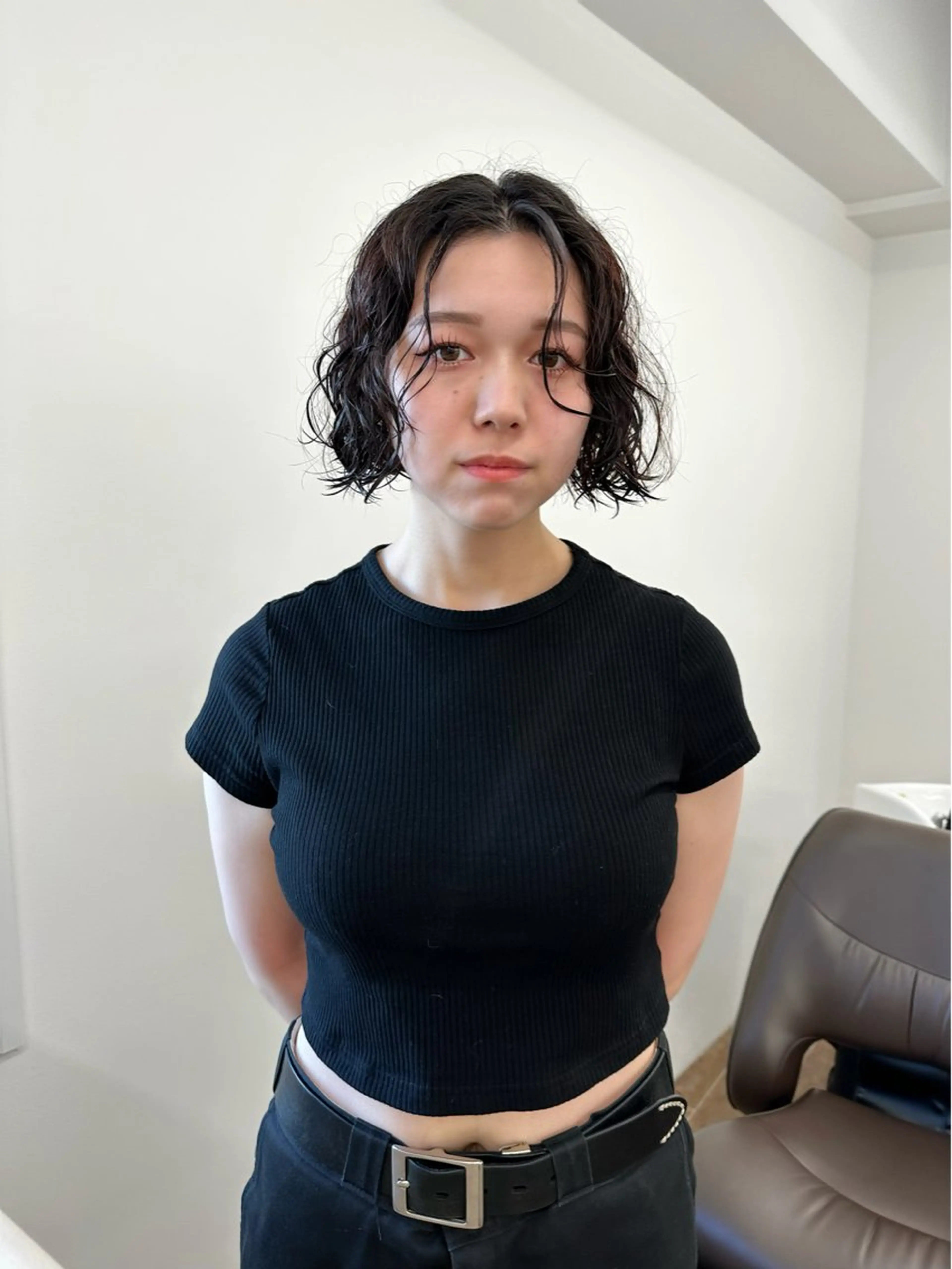 ミディアム カラー パーマ キッズ オトナヘア🌸 harukaのヘアスタイル