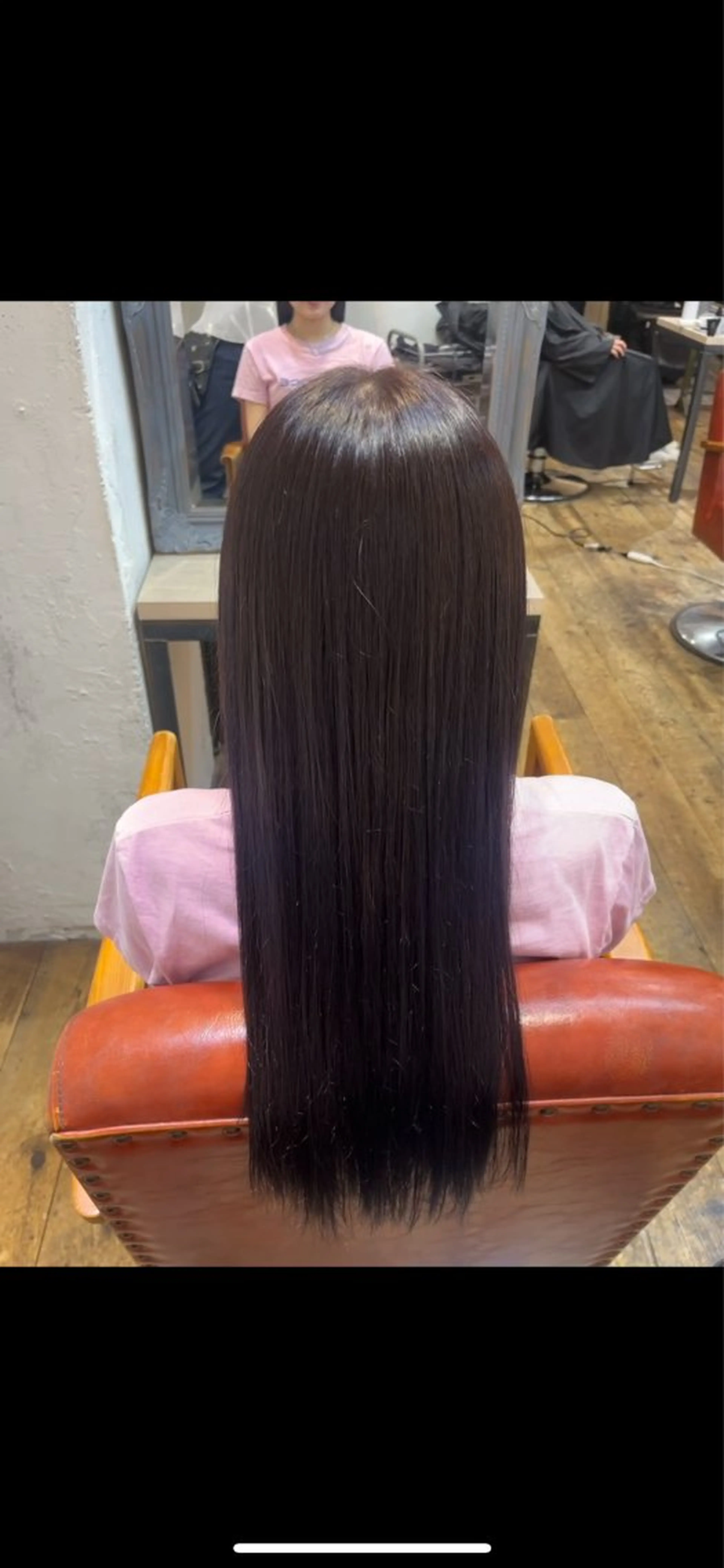 ロング 縮毛矯正 福士 未来のヘアスタイル