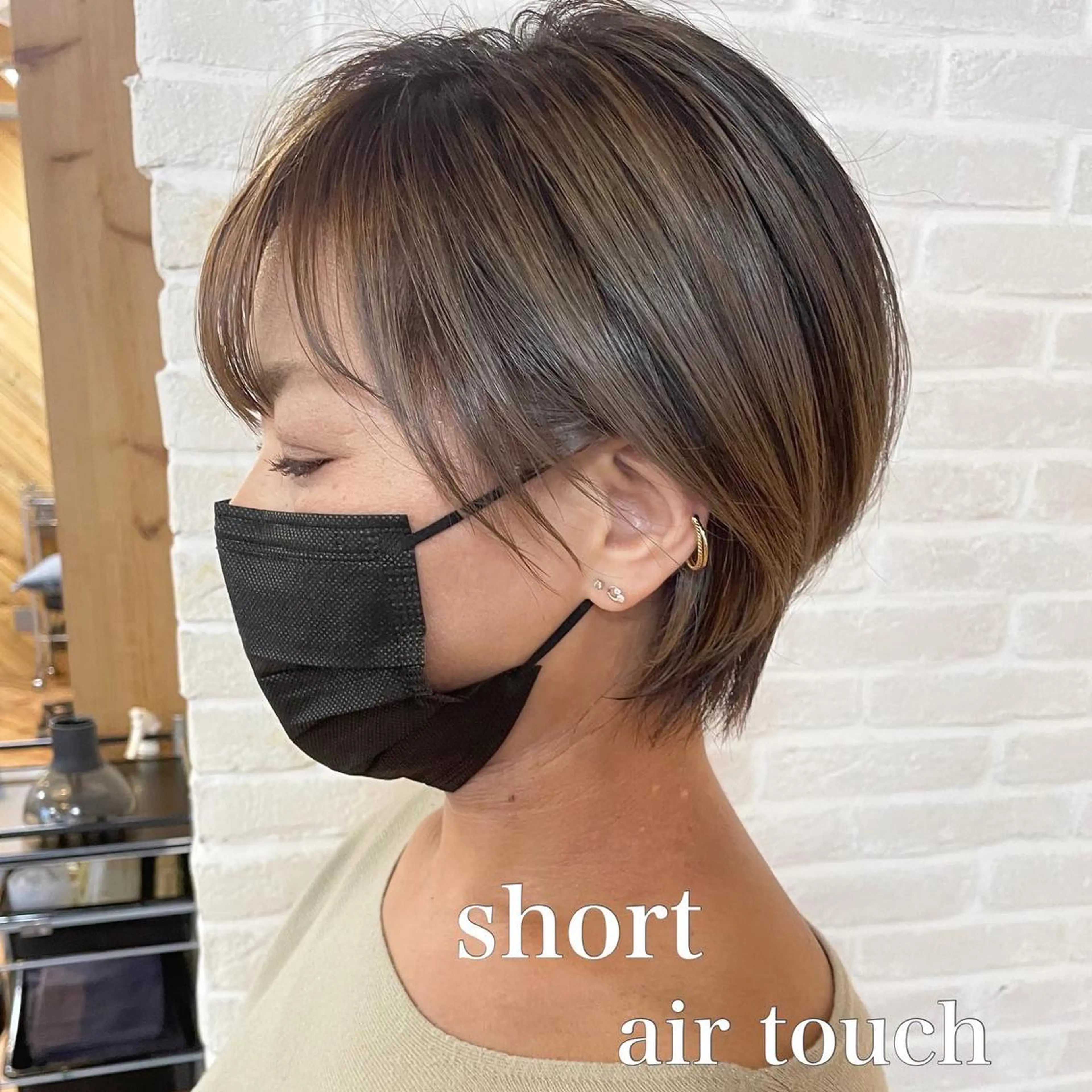 ショート カラー hair salon Ranun髪質改善のヘアスタイル