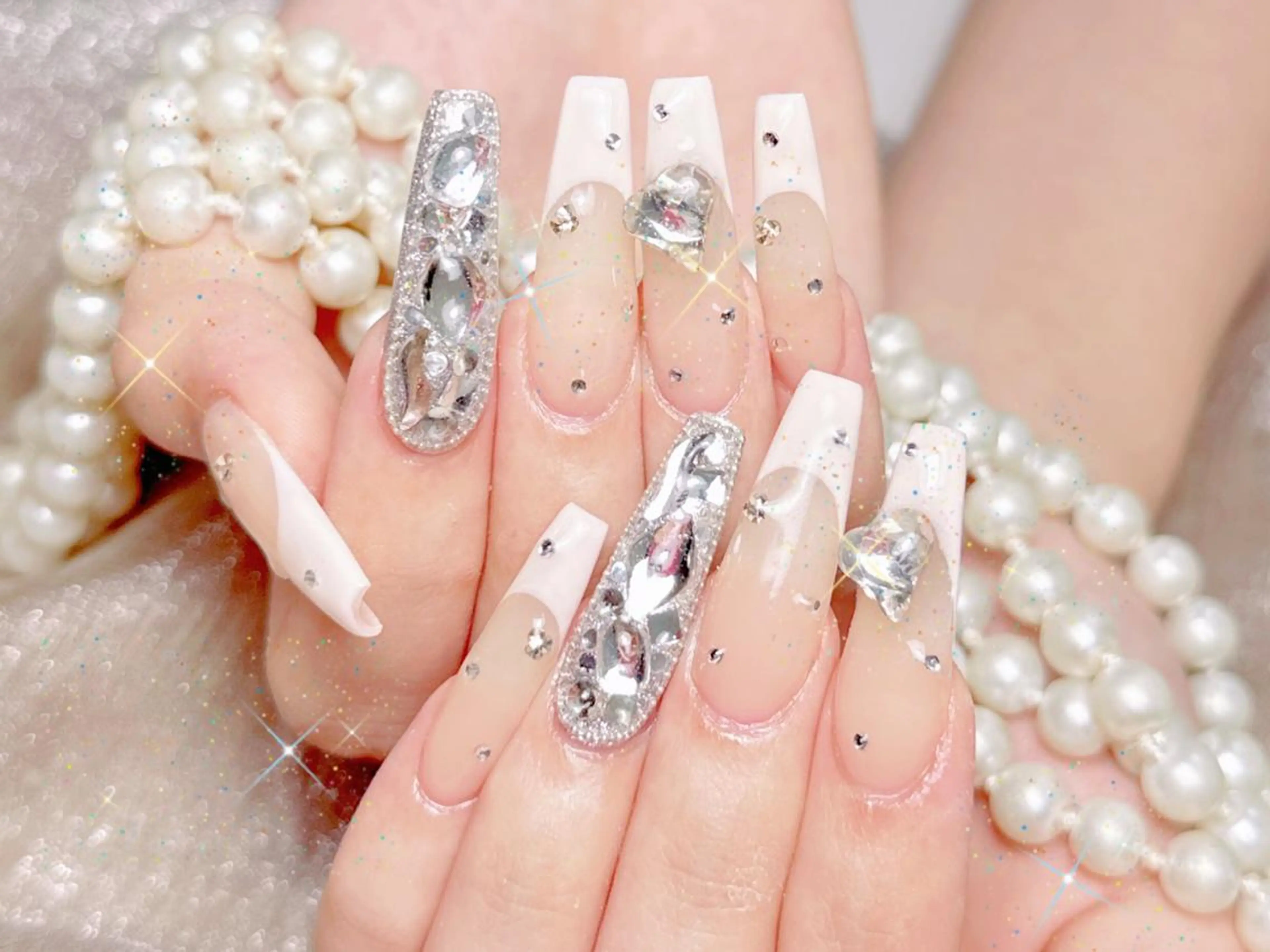 🌸人気NO.3🌸💅チップ長さだし💅持ち込みデザイン(デザイン10本ok）13980の写真