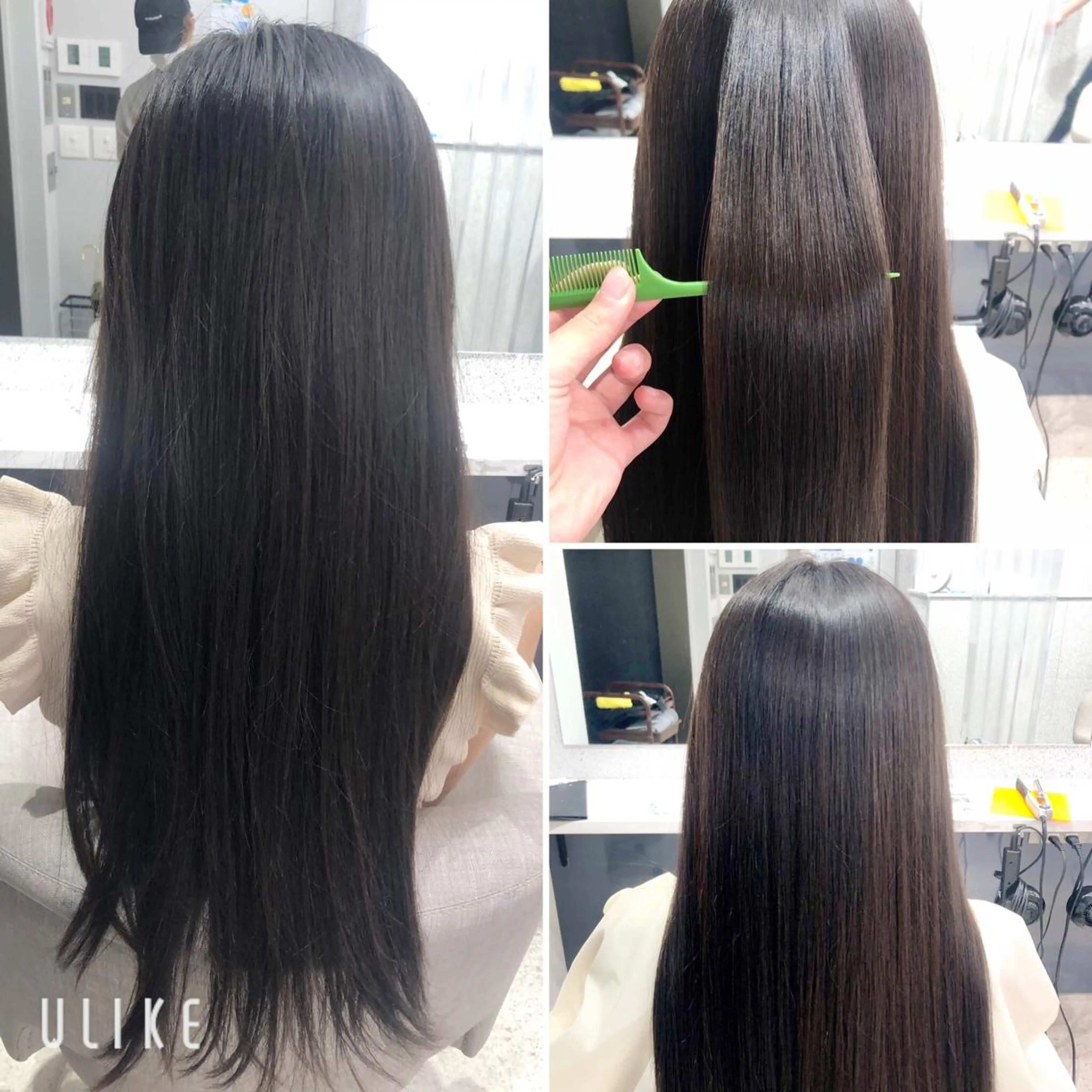 ロング 京都レイヤーカット/ 縮毛矯正/羽柴りくのヘアスタイル