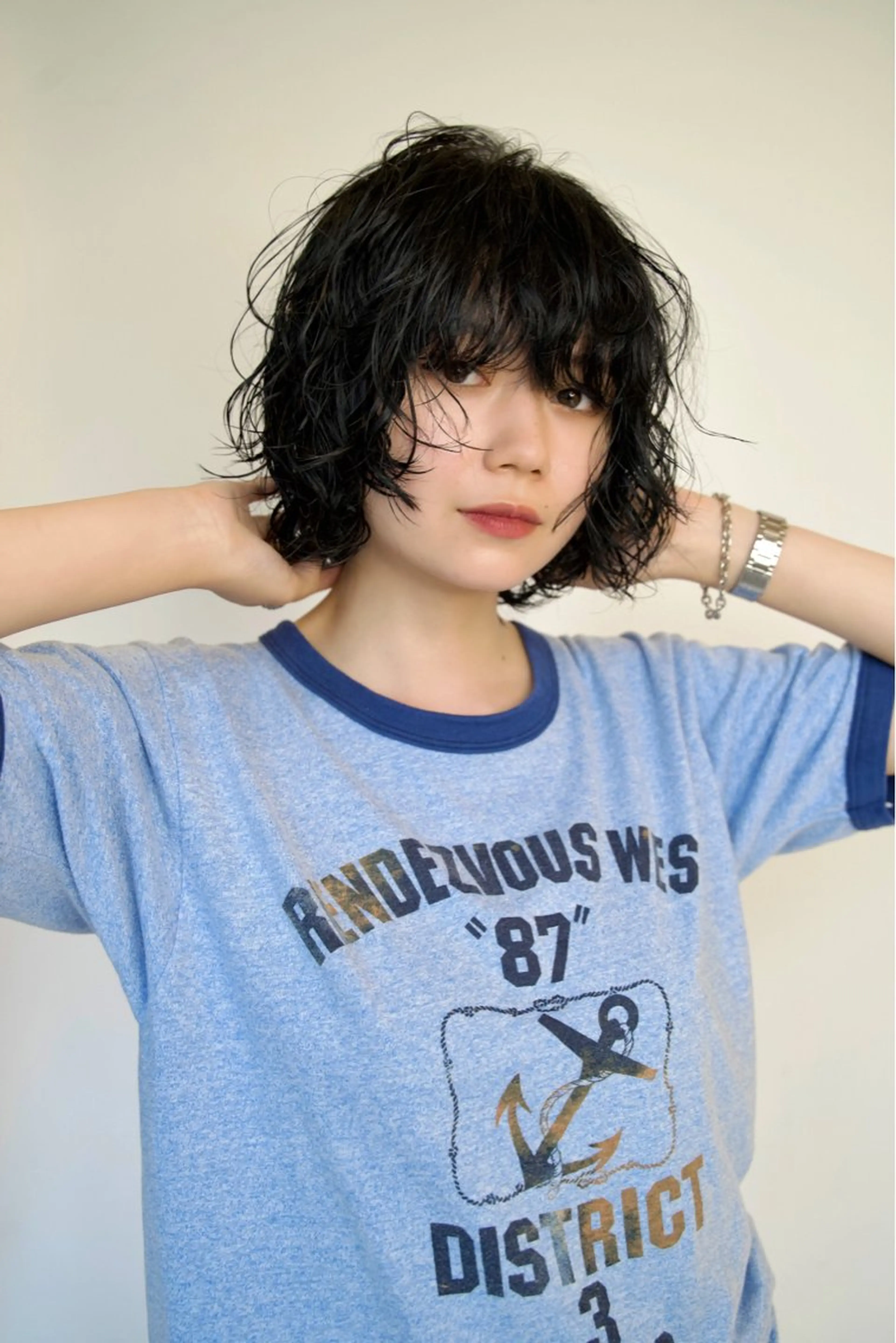 ミディアム パーマ ミディアムパーマ カット パーマ ヒカル/ミディアム パーマ/ロングパーマのヘアスタイル