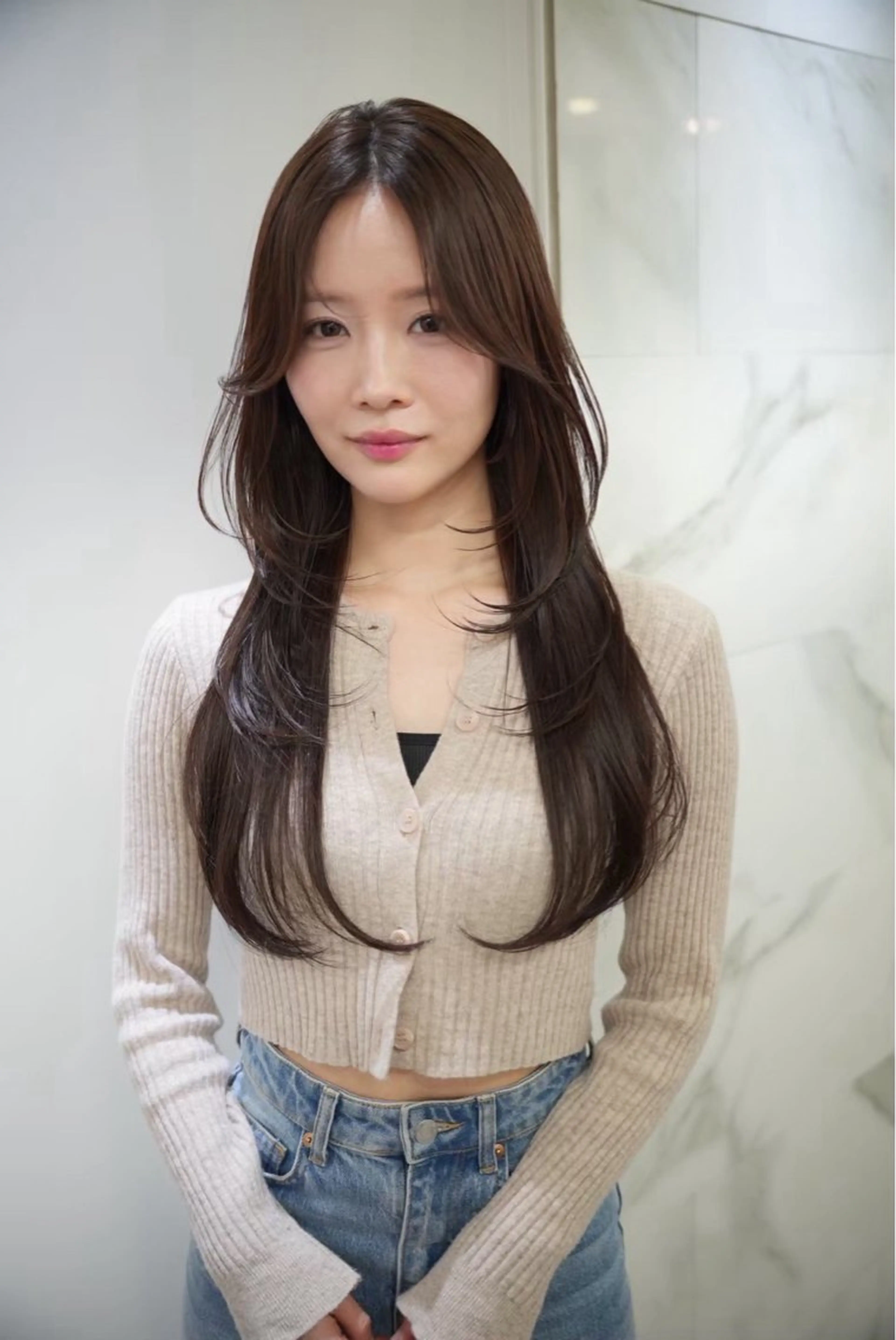 ロング カラー 加賀 千聖 /soigneのヘアスタイル