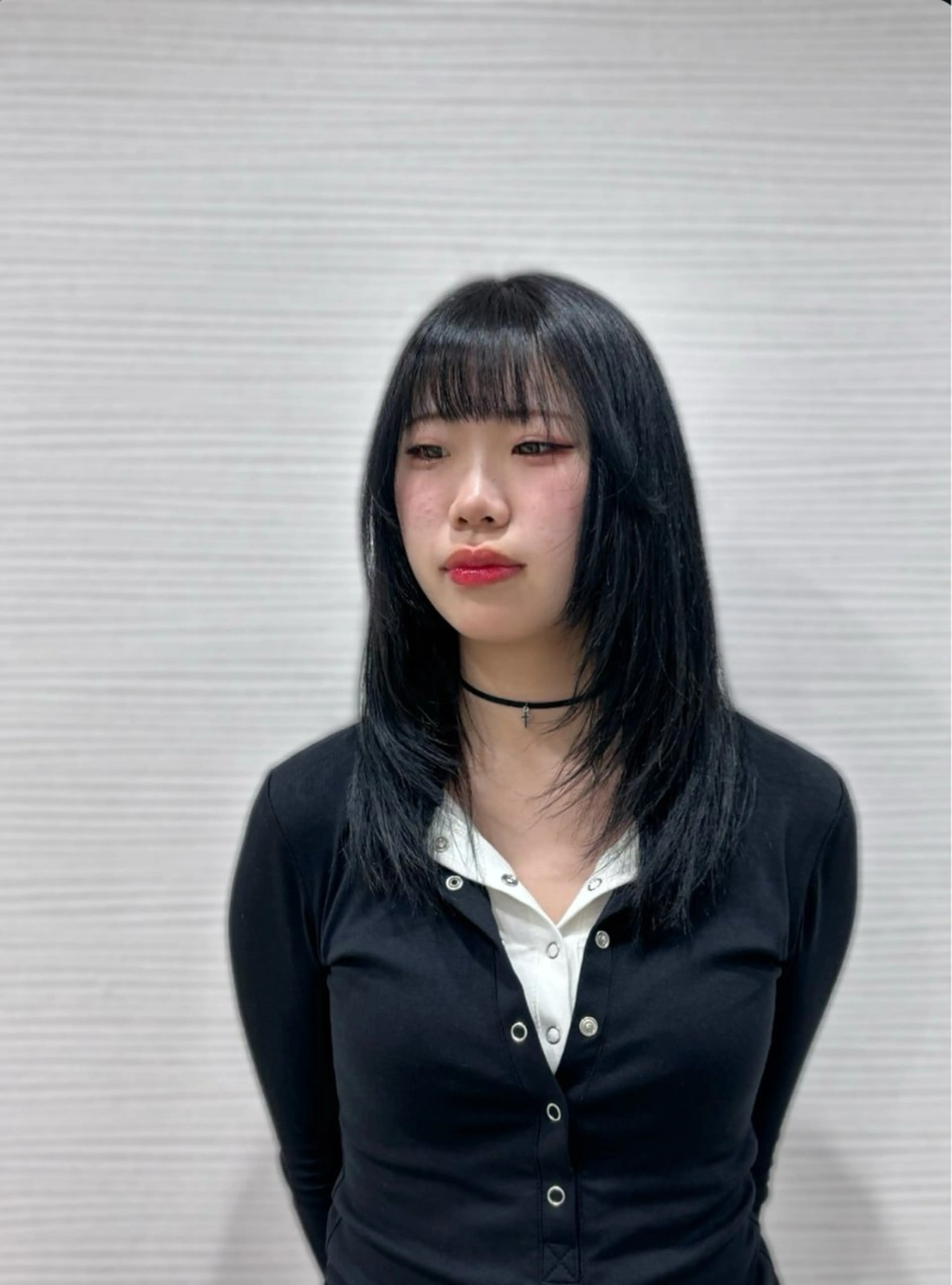 ミディアム 顔まわりレイヤー レイヤーカット カット ヘアカラー 🌿髪質改善/レイヤ ー🌿ひかるんのヘアスタイル