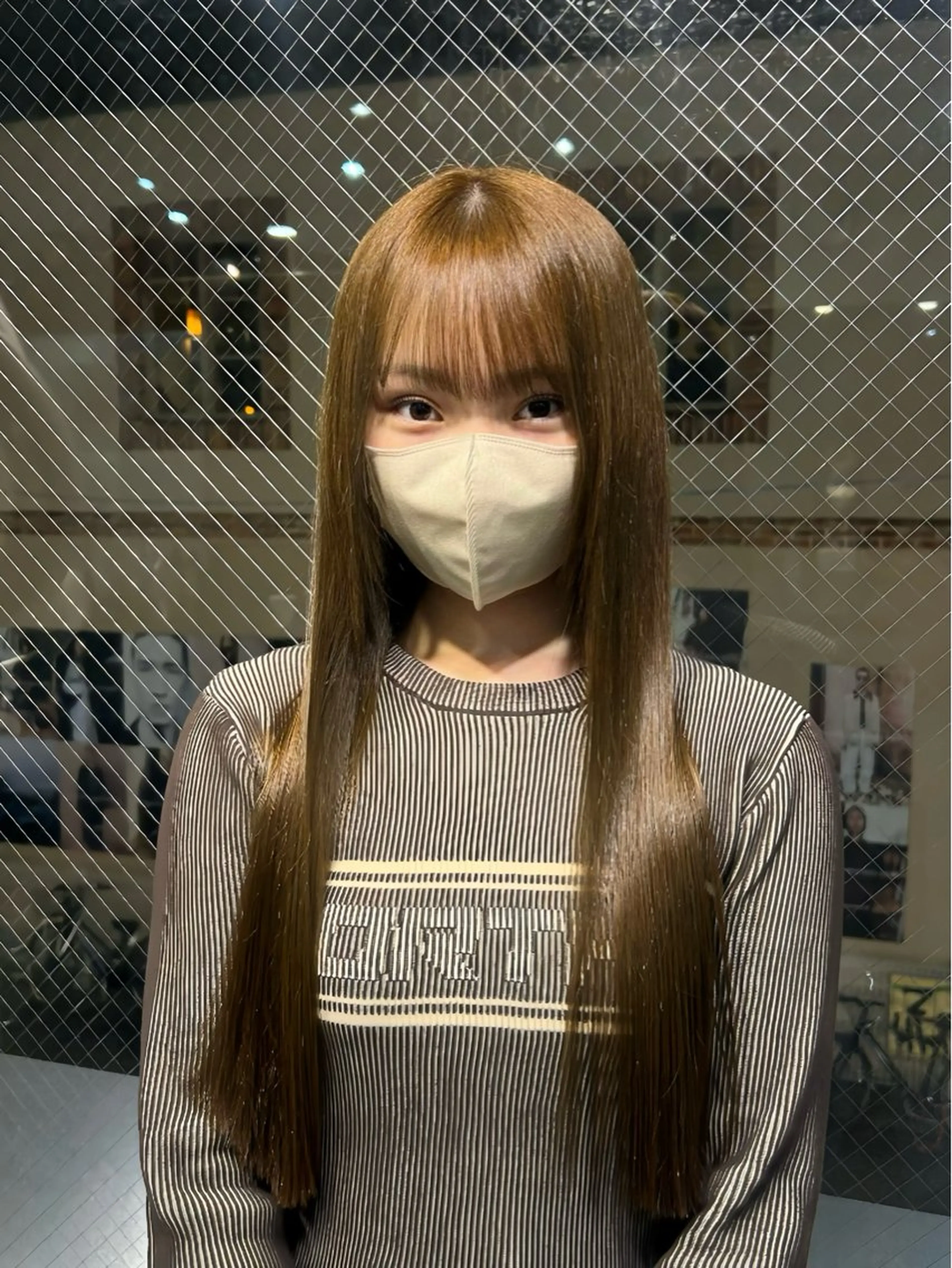 カラー ベージュカラー ブリーチ ダブルカラー ブリーチなしカラー オリーブベージュ 二宮 陽太のヘアスタイル