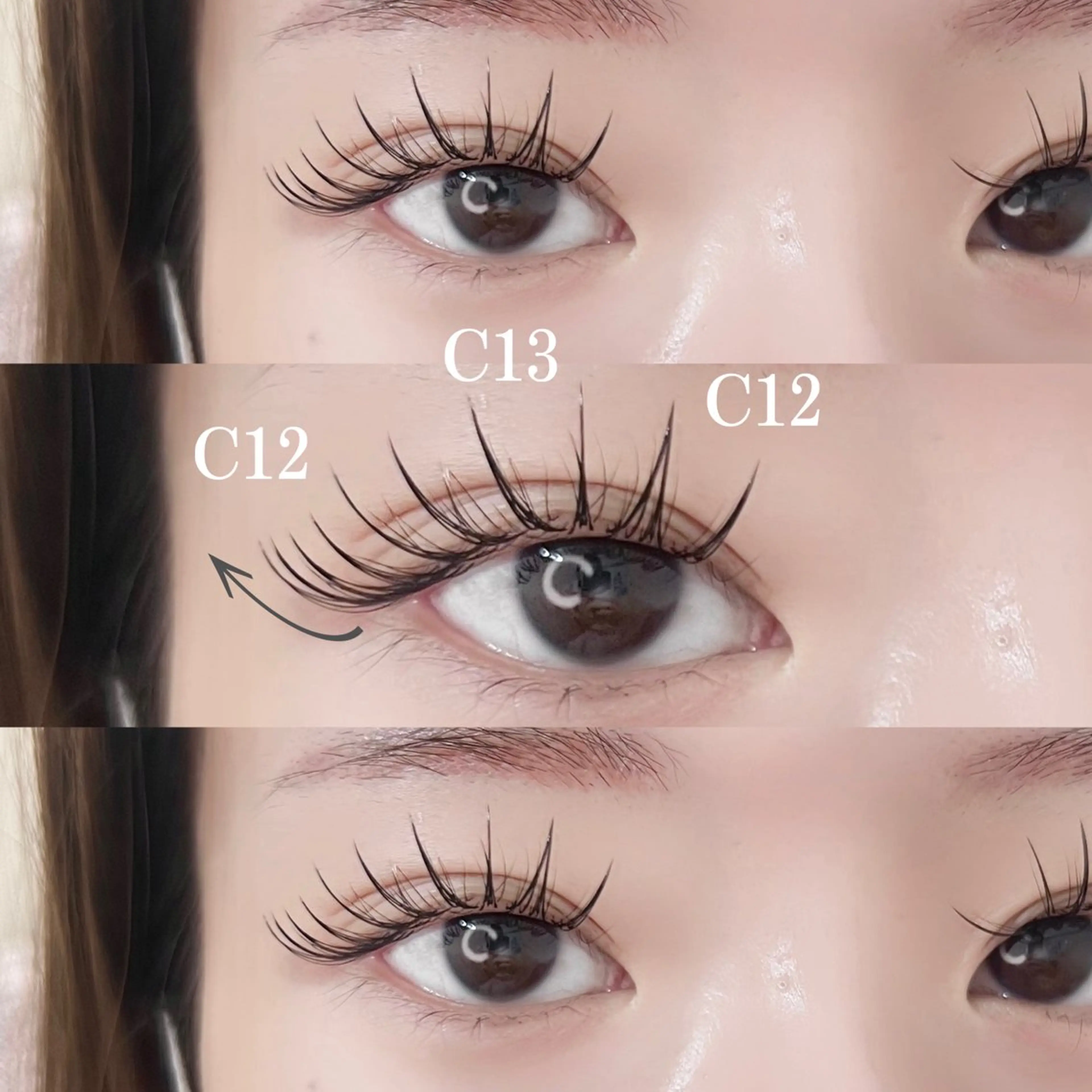 マツエク・マツパ マツエク Lucia NEXT 芳野のマツエク・マツパデザイン