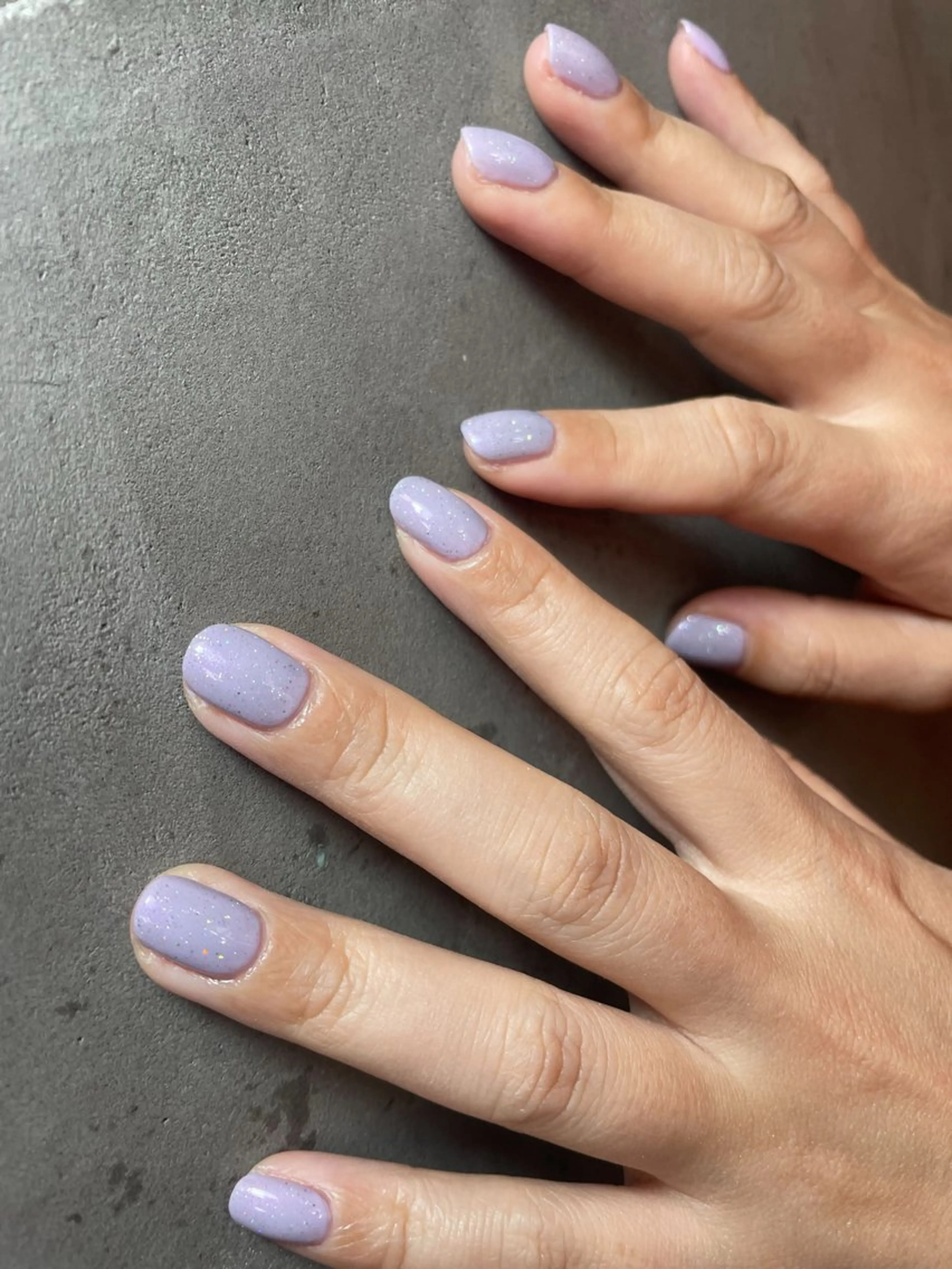 オフ有り自爪に優しいshellacワンカラー🩵マシーンオフ不用！の写真