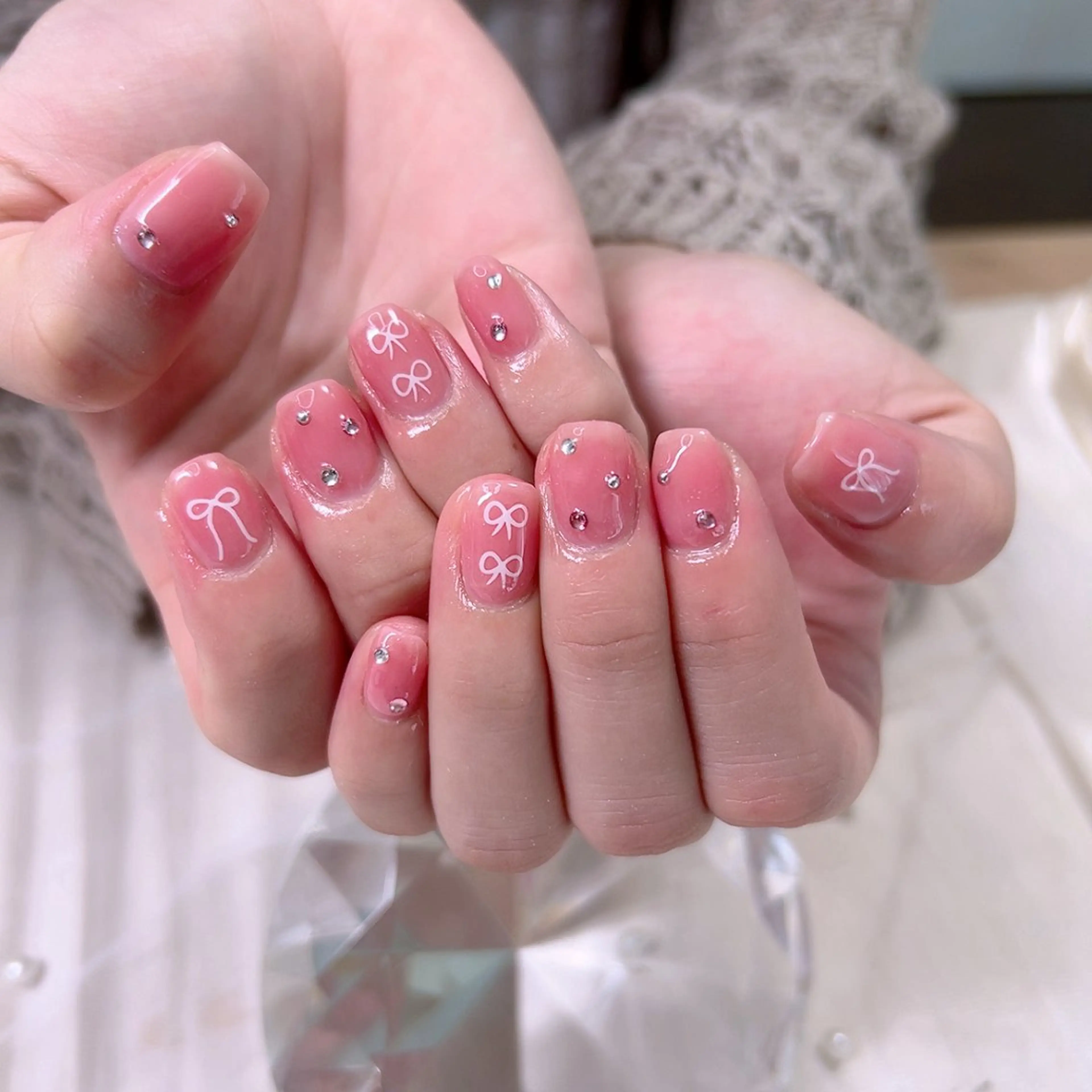 ネイル オフィスネイル ワンカラーネイル シンプルネイル Cute Tips nailのネイルデザイン