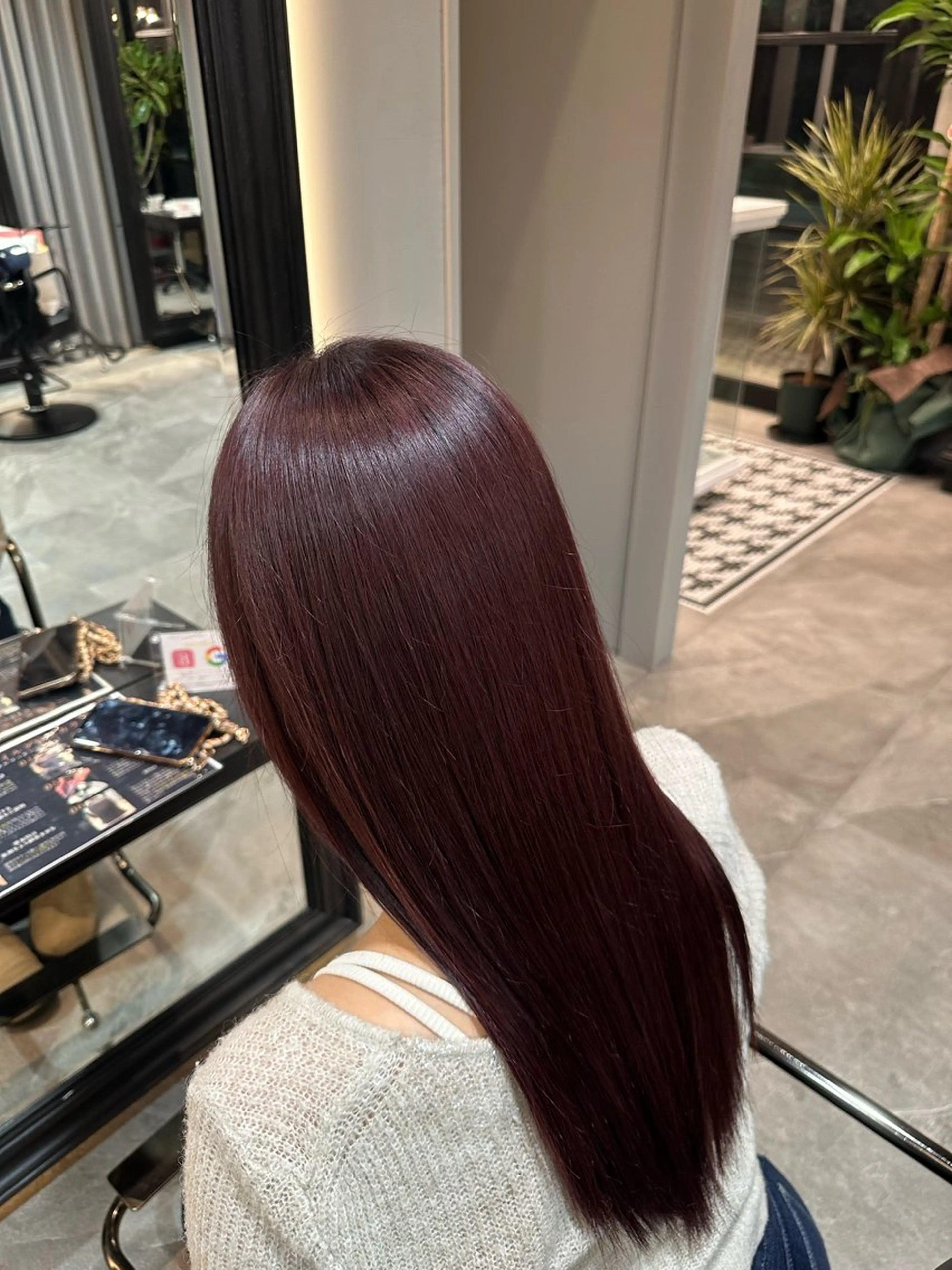 ロング カラー ボルドーカラー ✨Kiyo / Lolonois中津のヘアスタイル