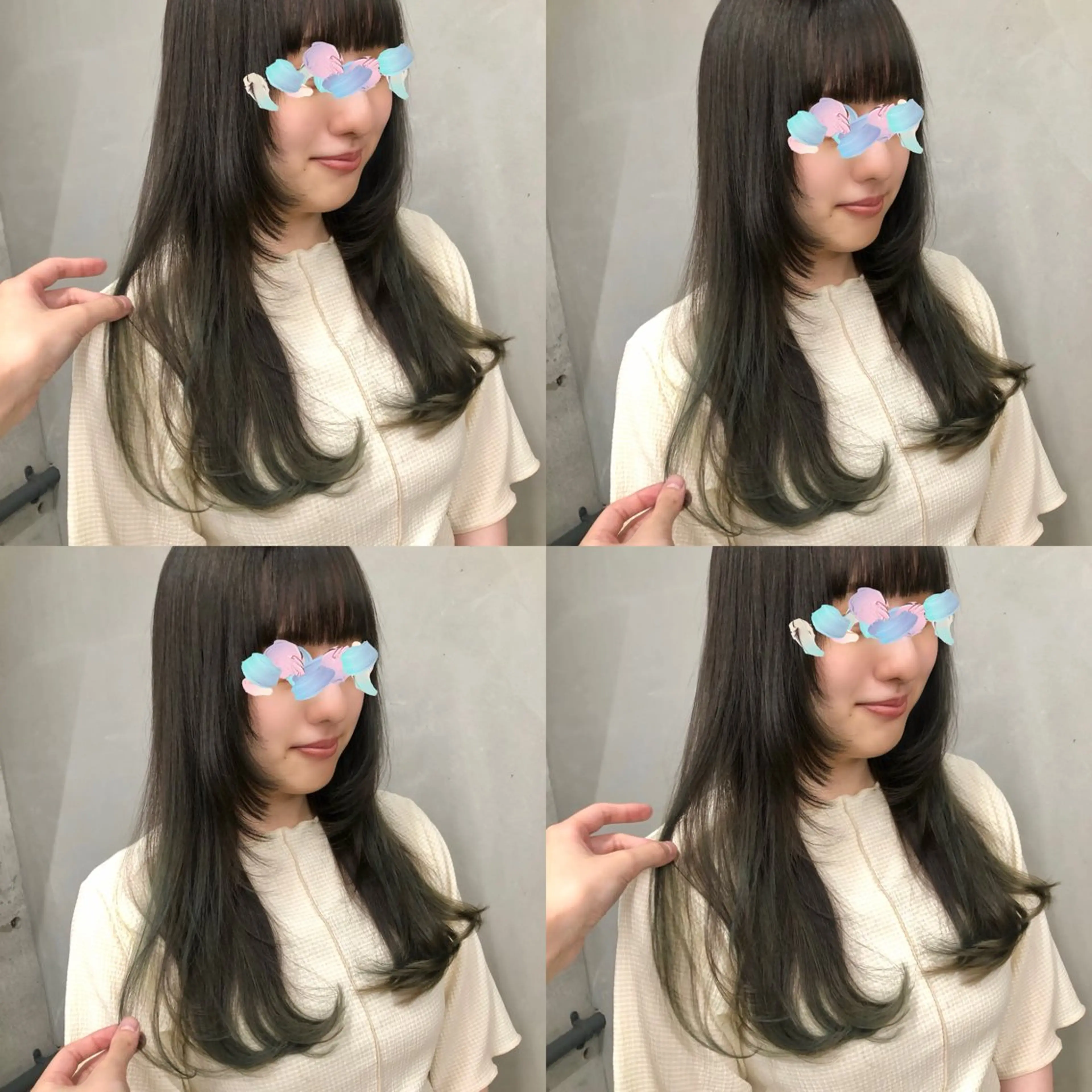 ロング カラー ベージュカラー ブリーチ ブラウンカラー 透明感カラー グラデーションカラー 推しカラー✨ オタク美容師ユウカのヘアスタイル