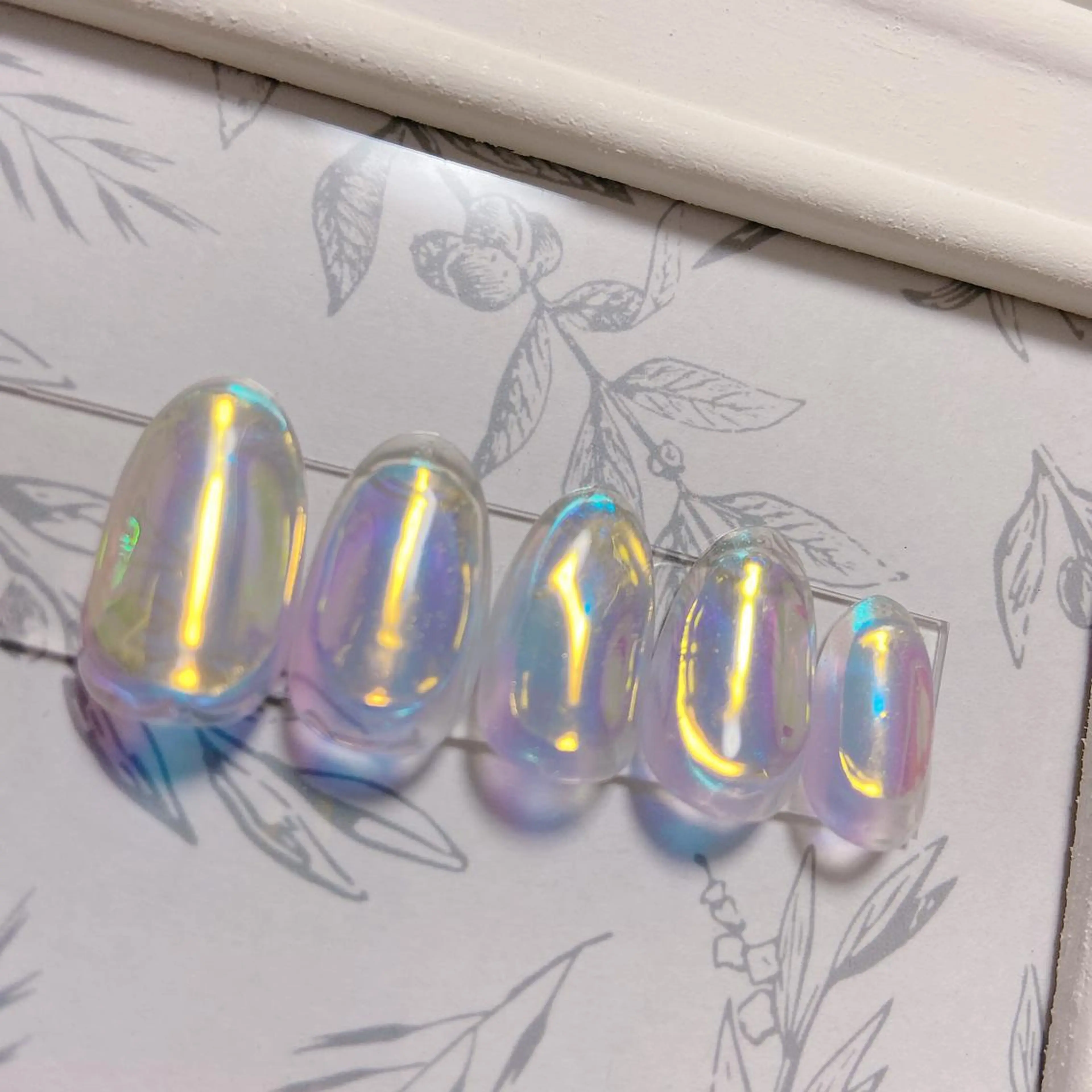 ネイル 氷ネイル・うるうるネイル 韓国ネイル nailsalon REJOICEのネイルデザイン