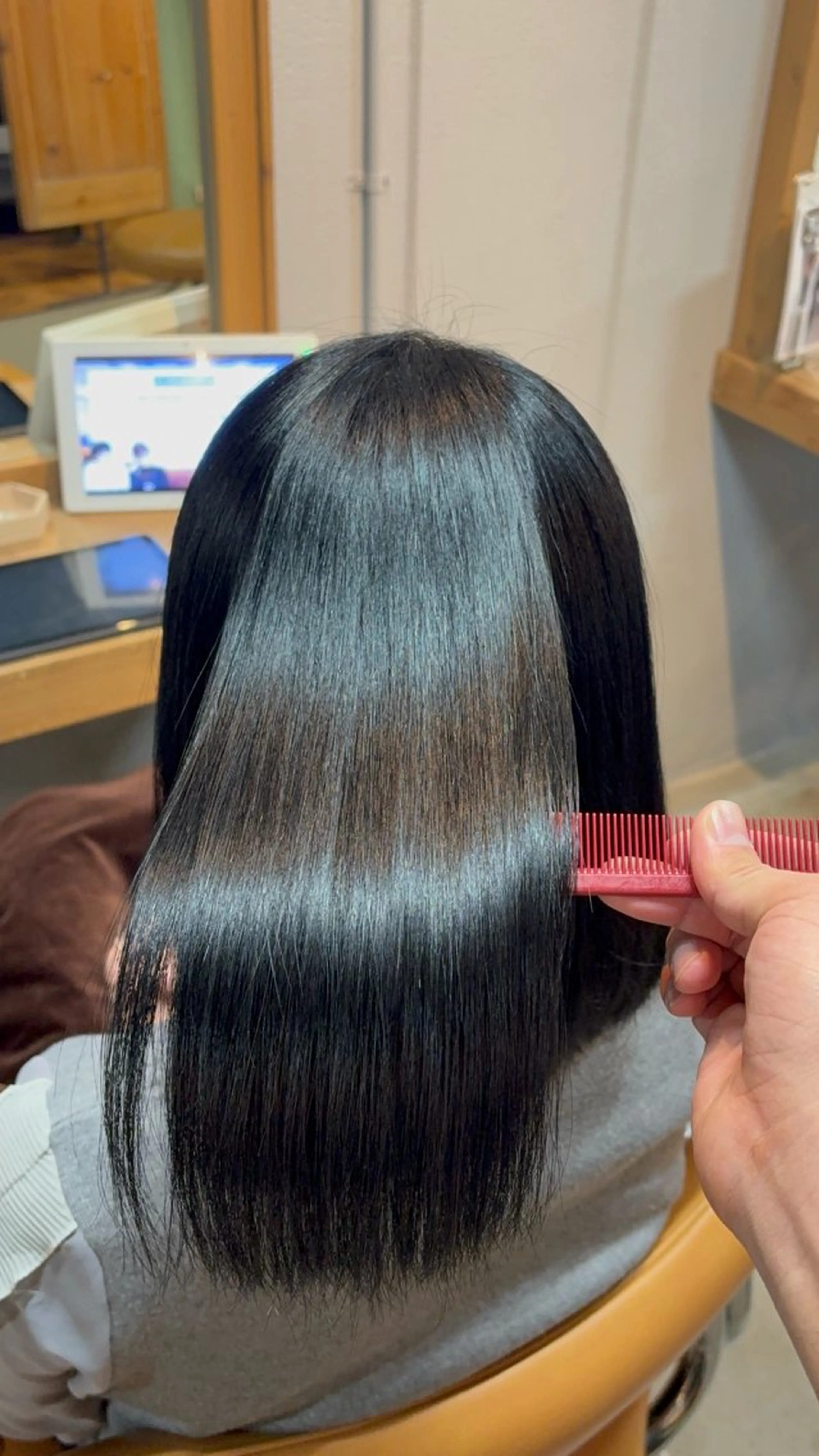 ミディアム トリートメント トリートメント hair&life egerie days所属・恵比寿/髪質改善/ レイヤー/羽立蔵之助のヘアスタイル