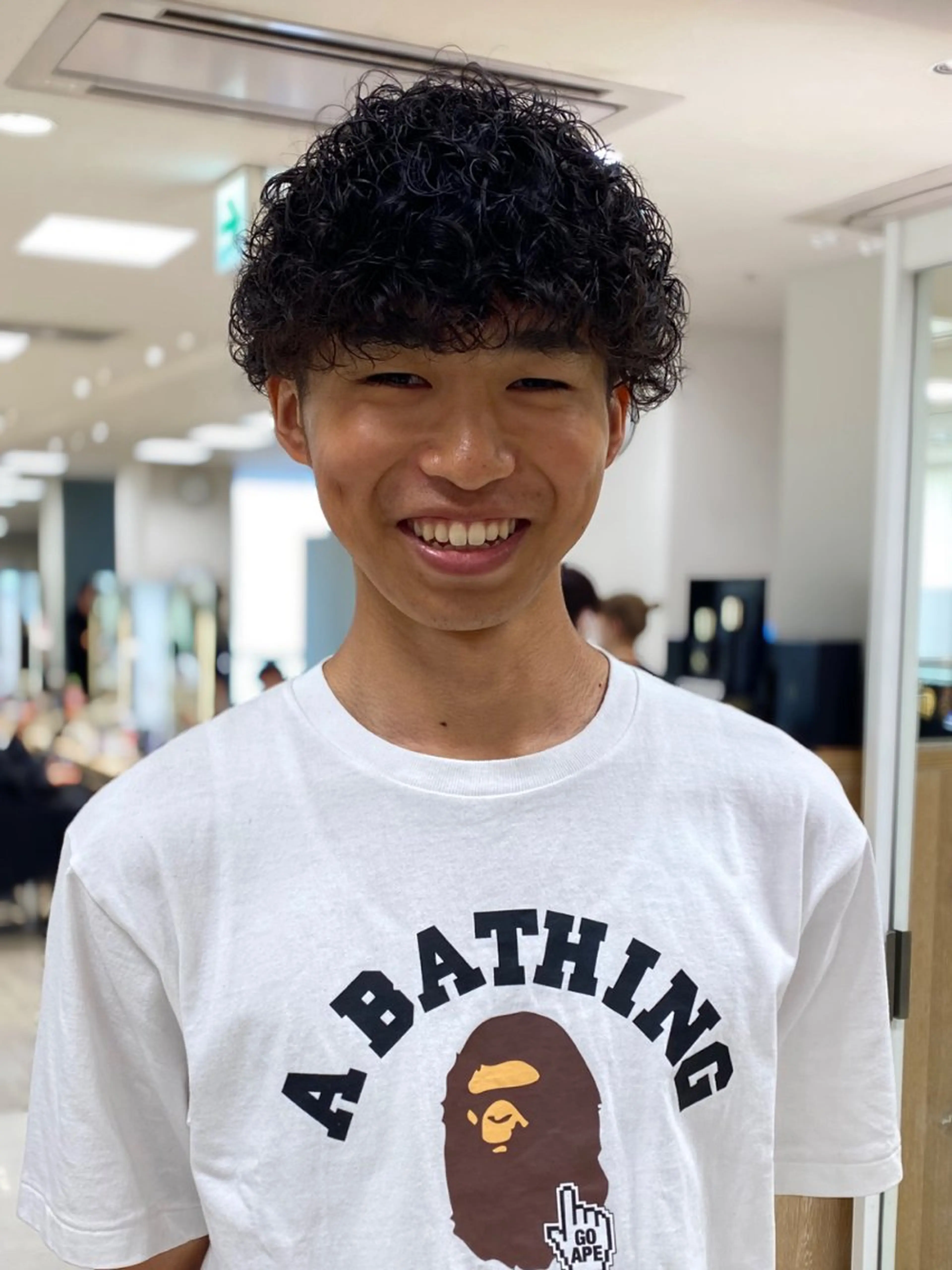 ミディアム パーマ ミディアムパーマ ニュアンスパーマ プードルパーマ 銀座/ハイライト特化 🌿ブリーチ/片山のヘアスタイル