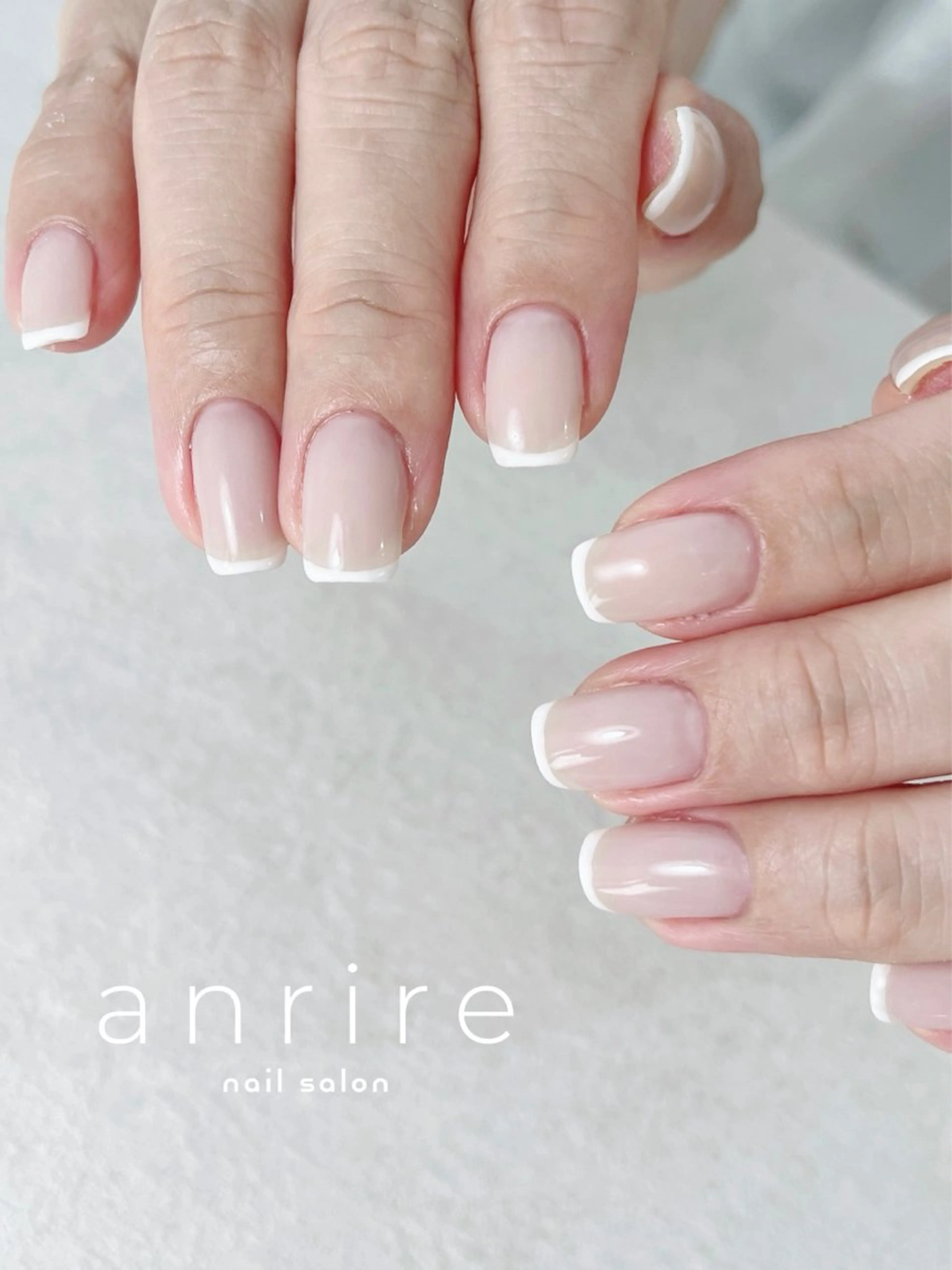 ネイル フレンチネイル ジェルネイル オフィスネイル パラジェル シンプルネイル ハンドネイル nail salon anrire〜アンリール〜所属・nailsalon anrireのネイルデザイン