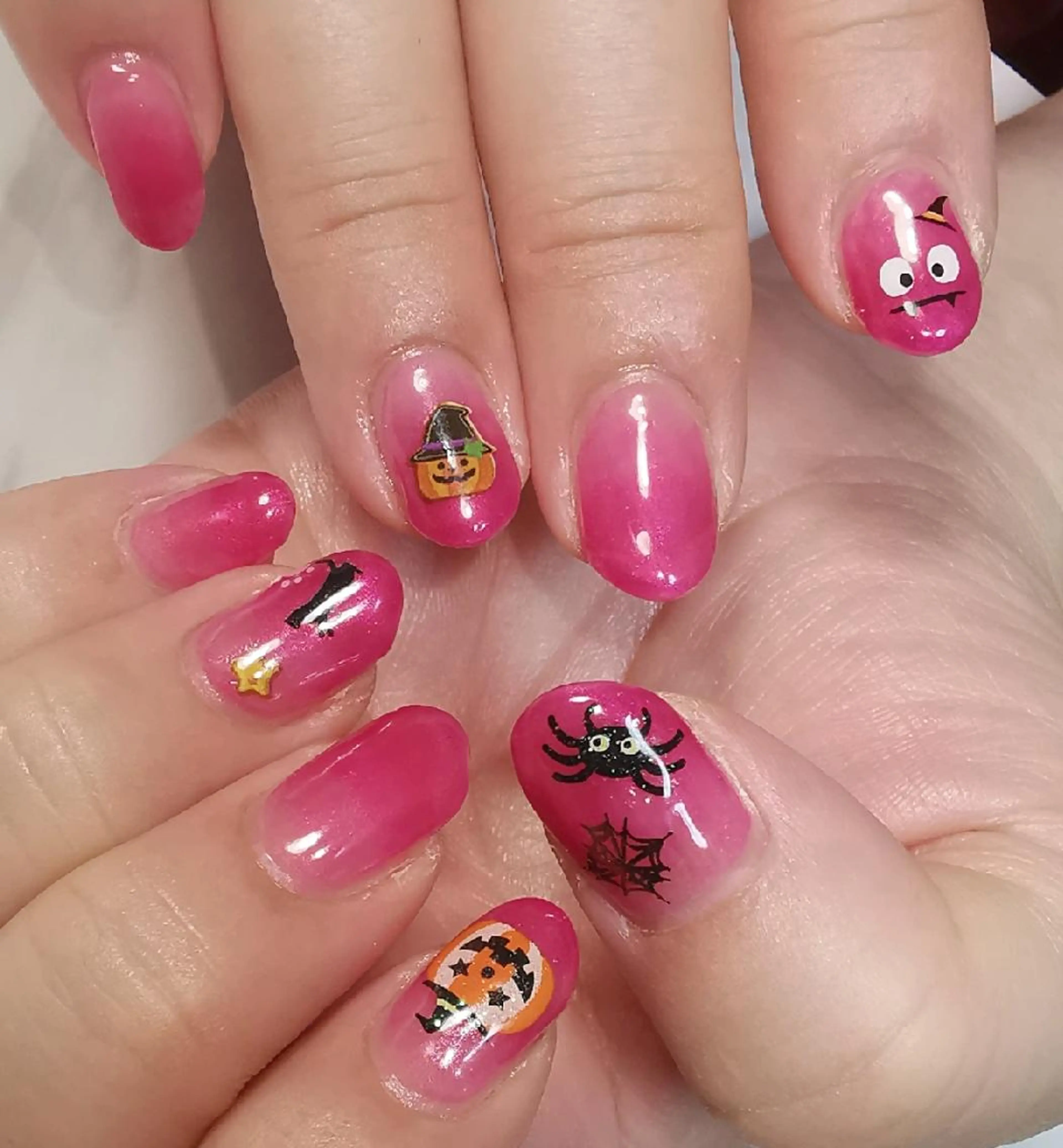 ネイル ハロウィン ハンドネイル reve あやののネイルデザイン