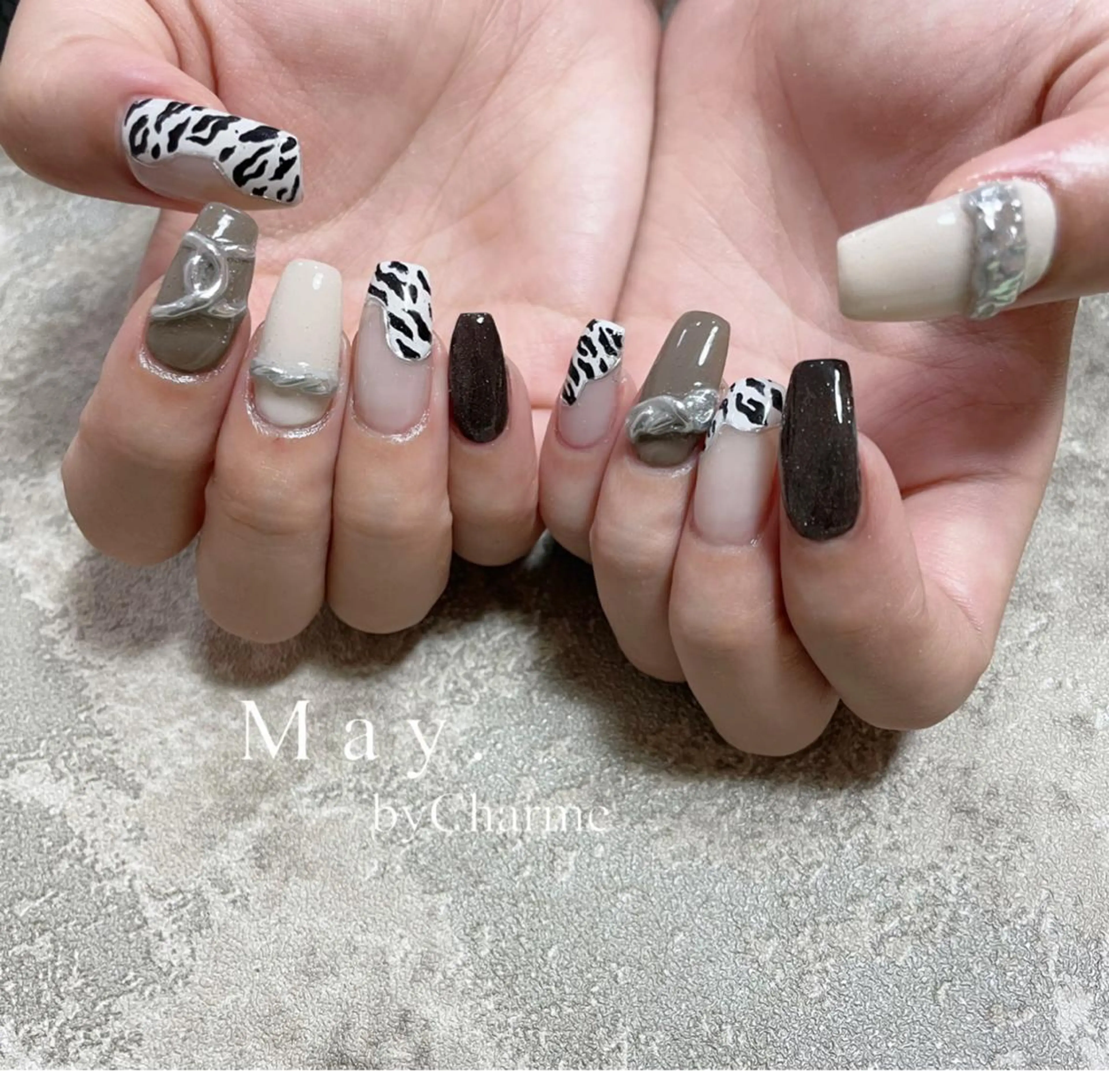 ネイル ハンドネイル May.by Charme  Hのネイルデザイン