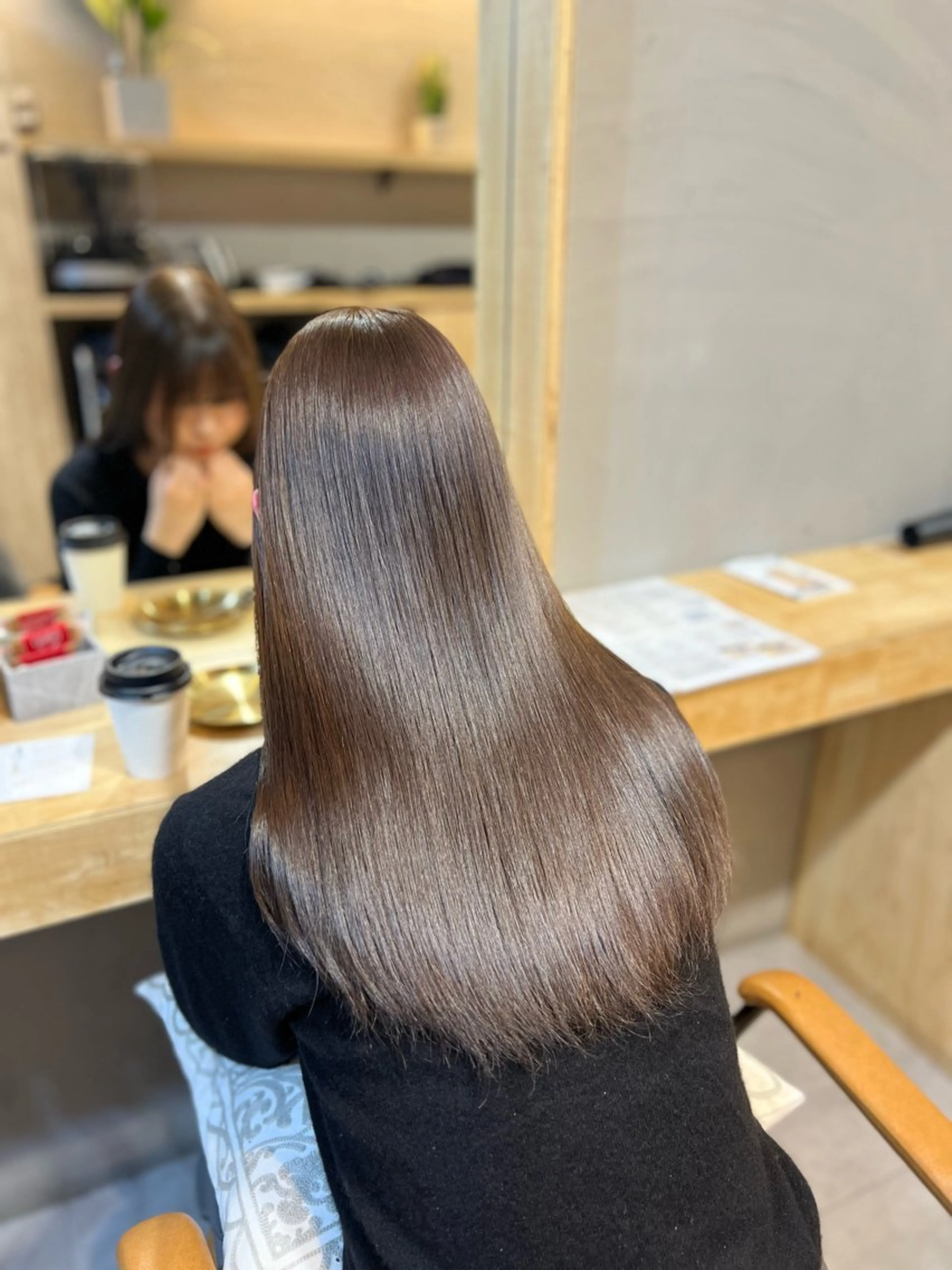 ロング カラー 髪質改善 トリートメント 神戸ボブ✂️ ioe三宮/田 伸佳のヘアスタイル