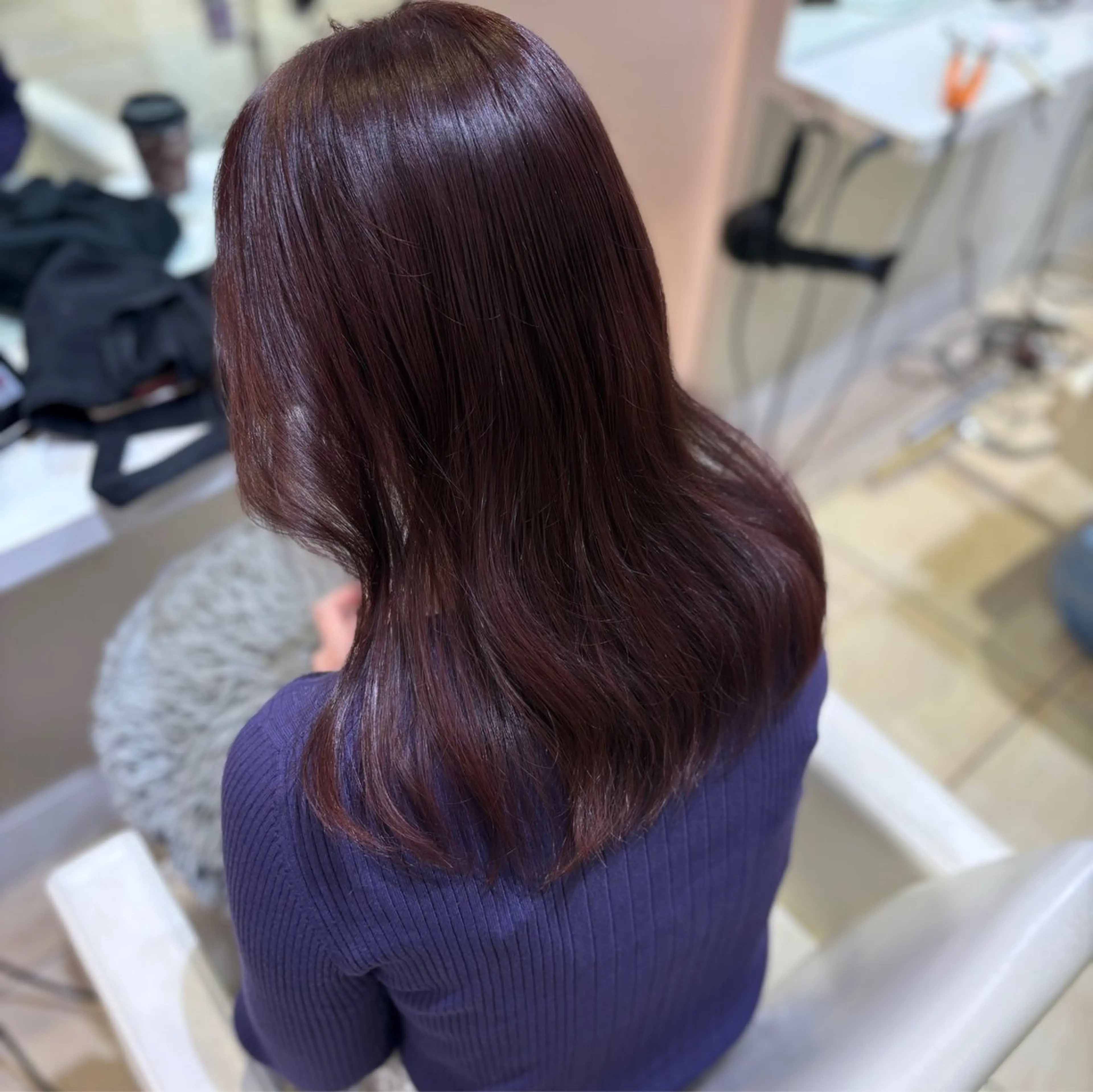 ロング カット ヘアカラー 🎀艶髪/韓国❤︎ 新宿Kanaのヘアスタイル