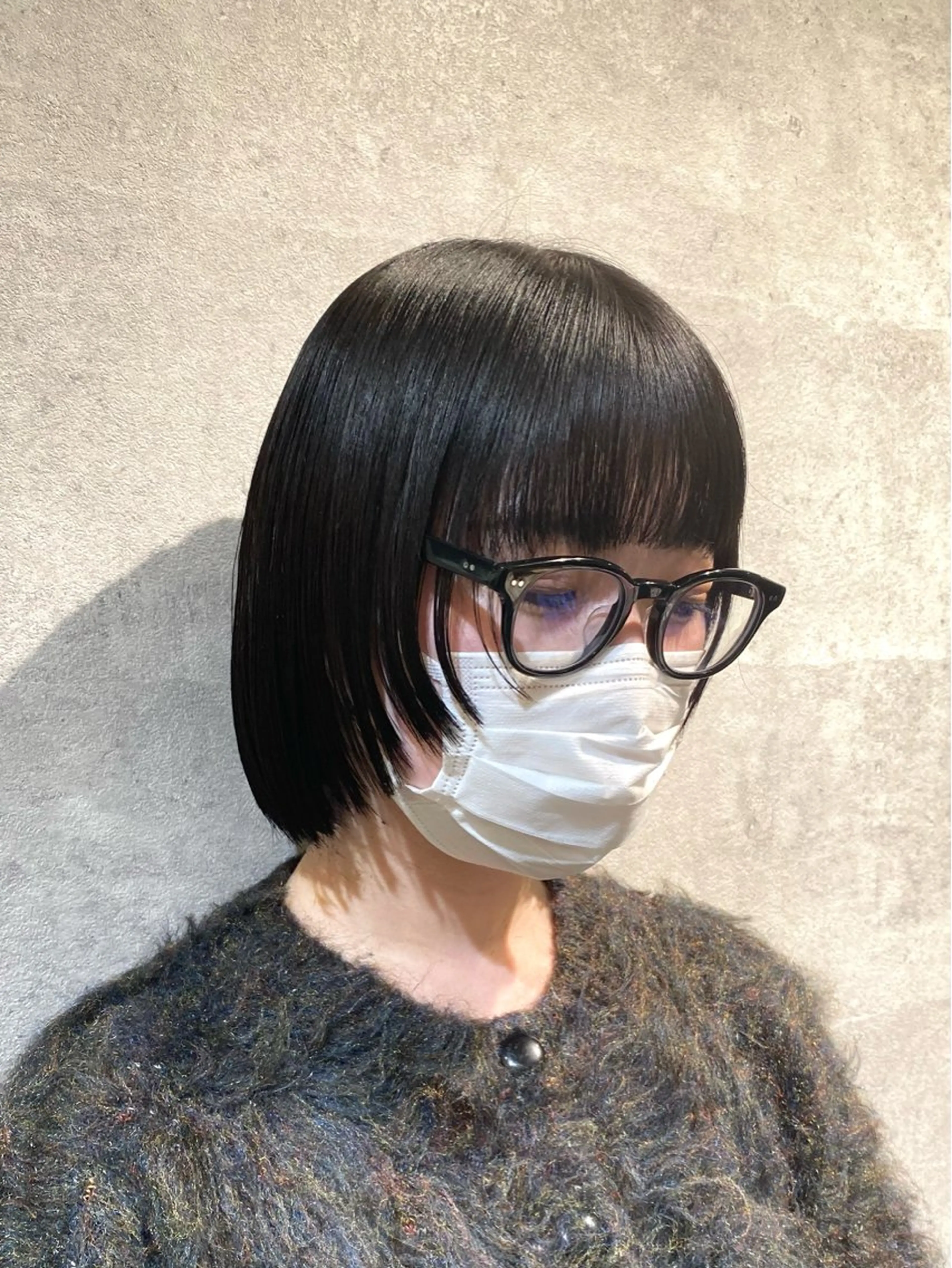 ミディアム カラー 顔まわりレイヤー 顔周りカット レイヤーカット カット ヘアカラー トリートメント LATTE所属・𝑺𝒂𝒌𝒊 🩶マンツーマン施術のヘアスタイル