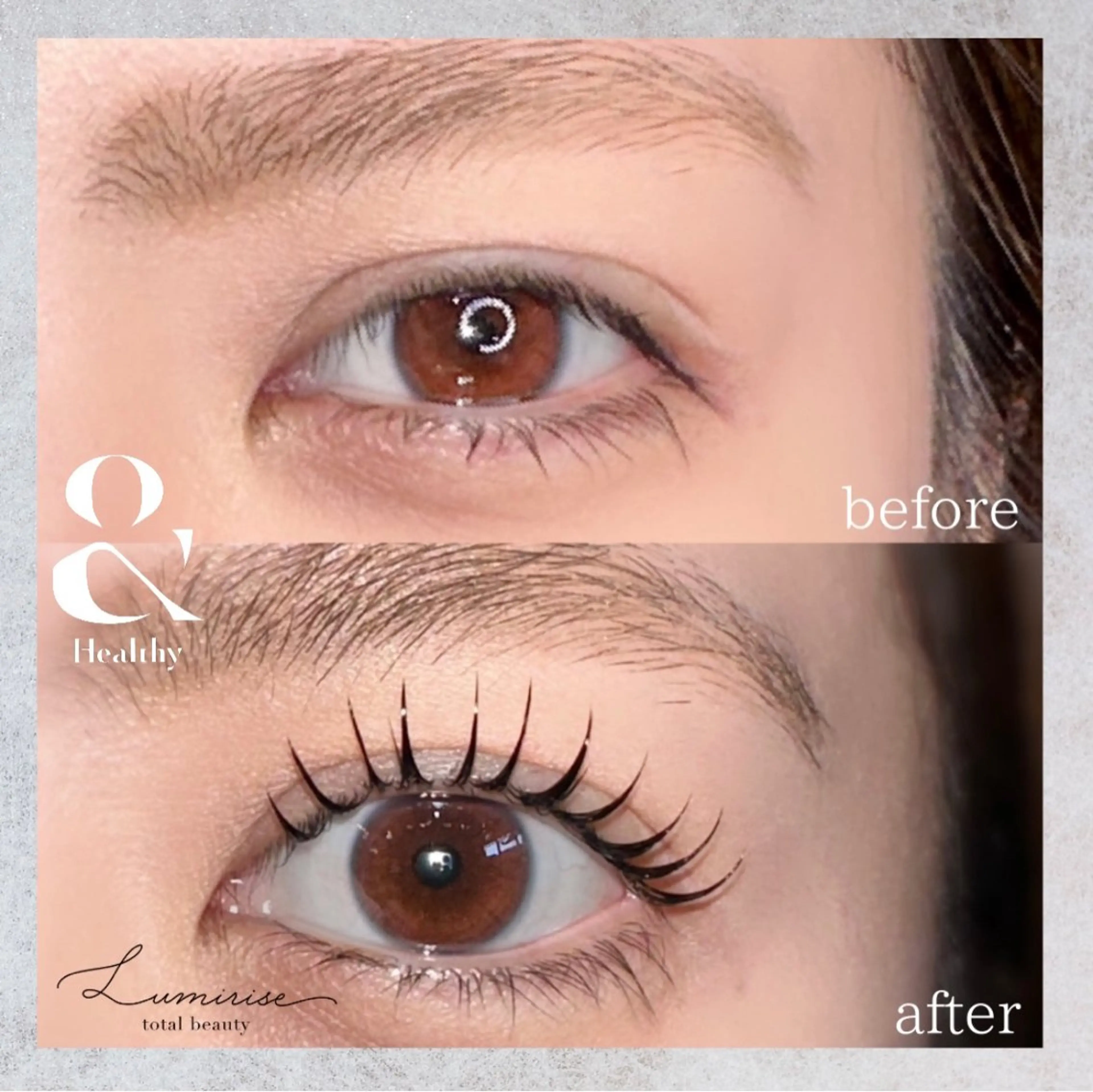 マツエク・マツパ フラットラッシュ Eyelash Lumiriseのマツエク・マツパデザイン