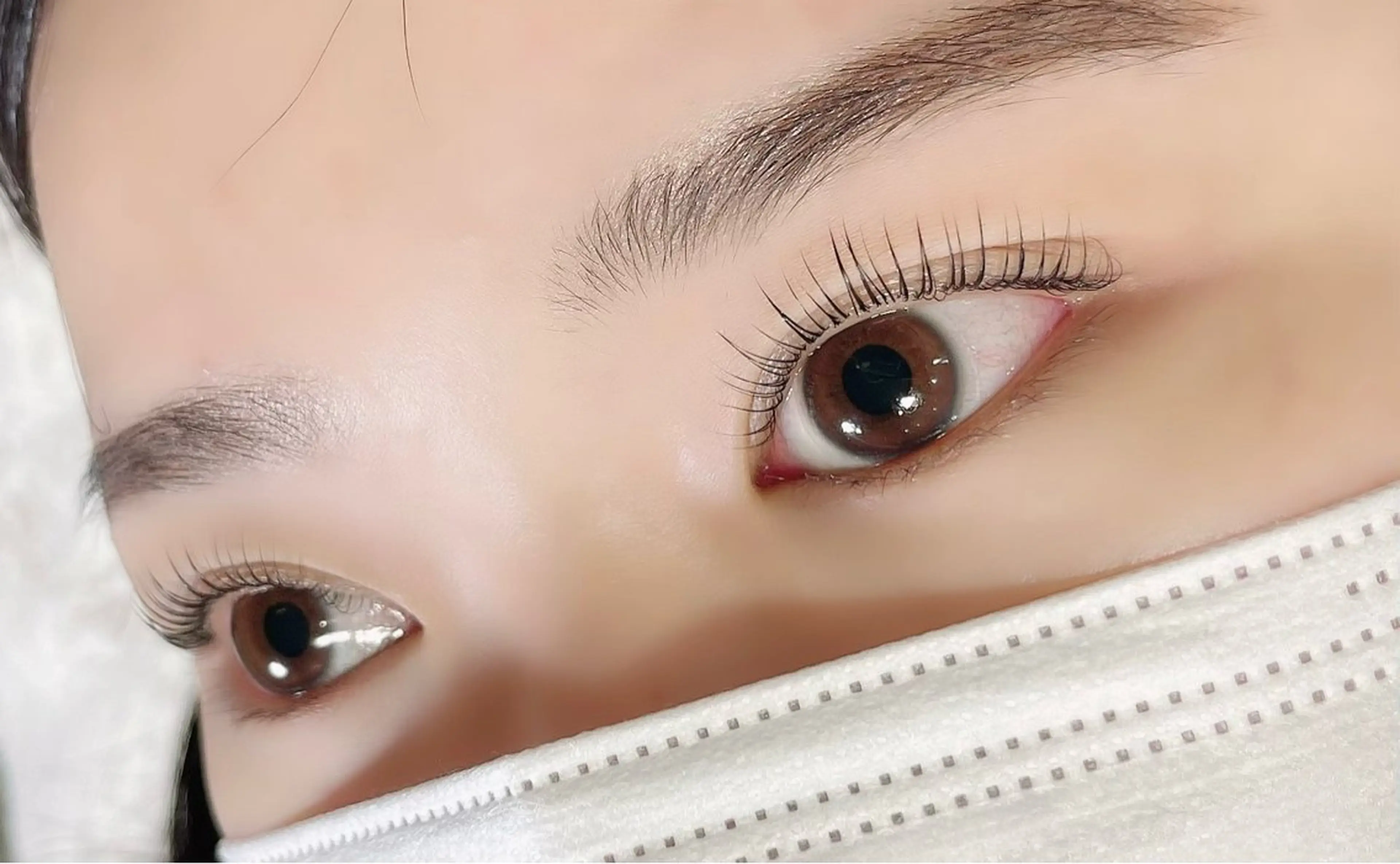 マツエク・マツパ フラットラッシュ パリジェンヌラッシュリフト まつげパーマ 一重×まつ毛パーマ ボリュームラッシュ マツパ Charme 五反田・不動前・目黒のマツエク・マツパデザイン