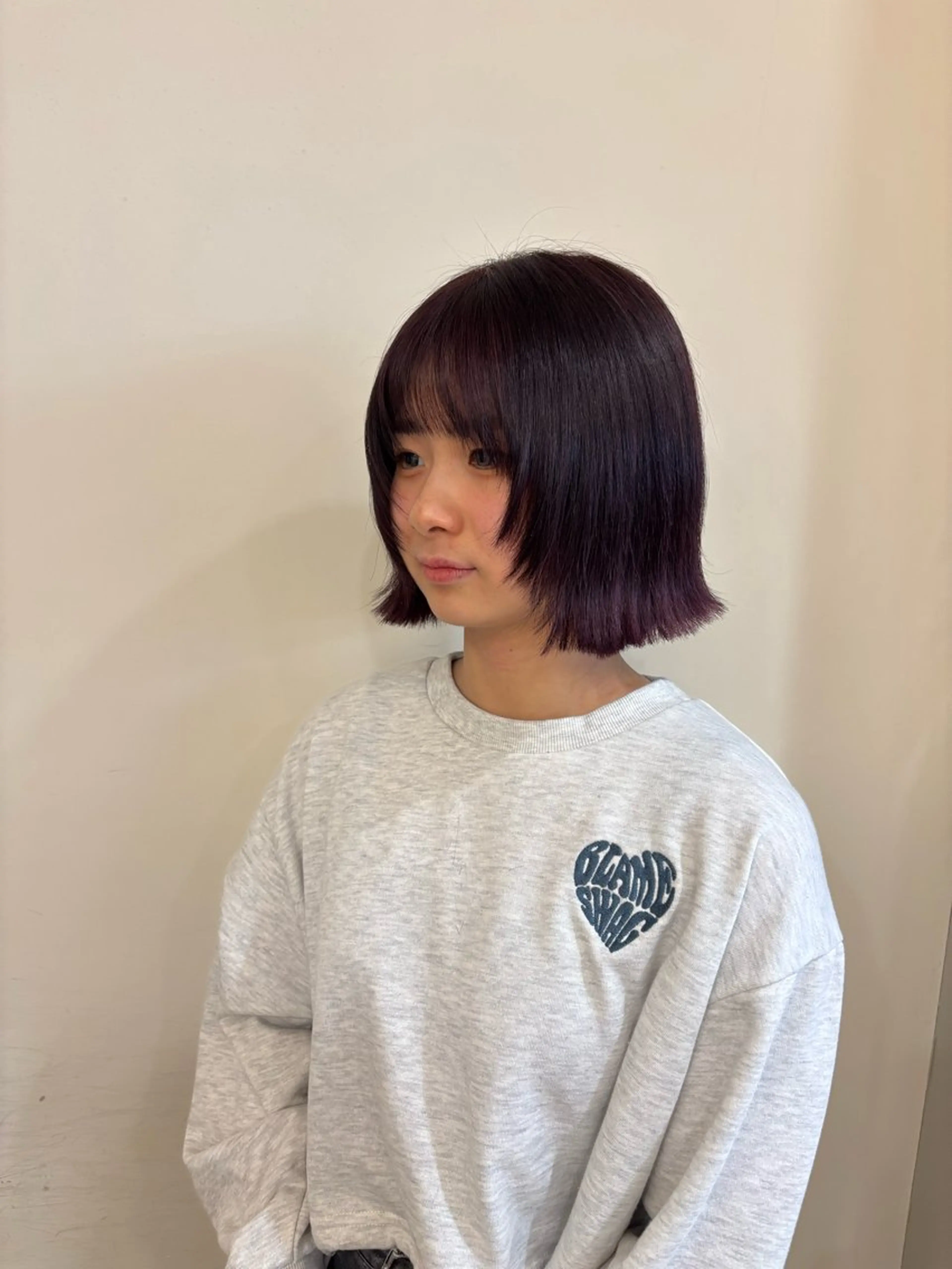 ショート ボブ 外ハネヘア C-LOOP UNITED ATELIER所属・似合わせカット /ニュアンスパーマのヘアスタイル