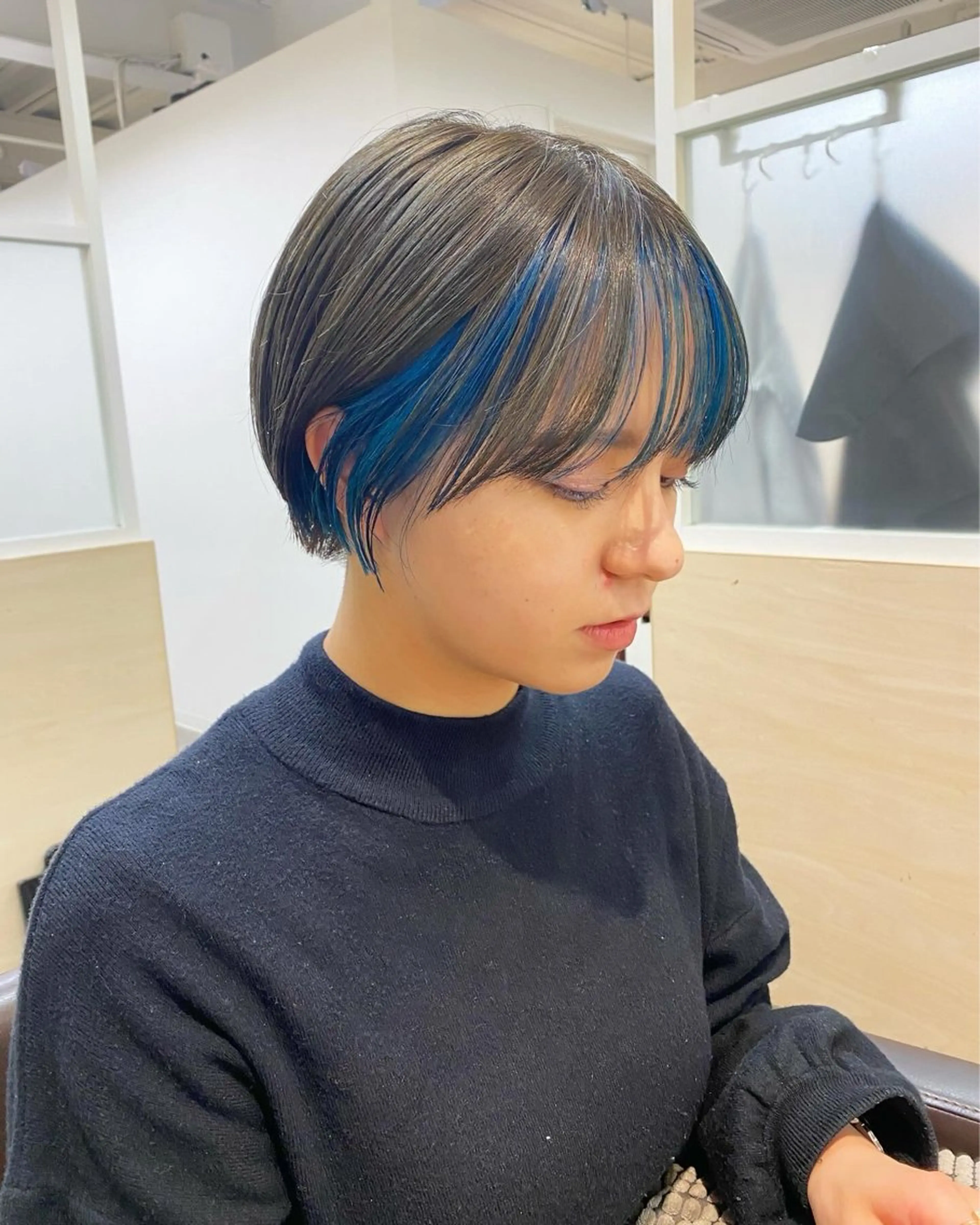 ショート カラー カット ヘアカラー トリートメント IVORY.所属・🟩白髪ぼかし/ボブ /ショートヘア/大司のヘアスタイル