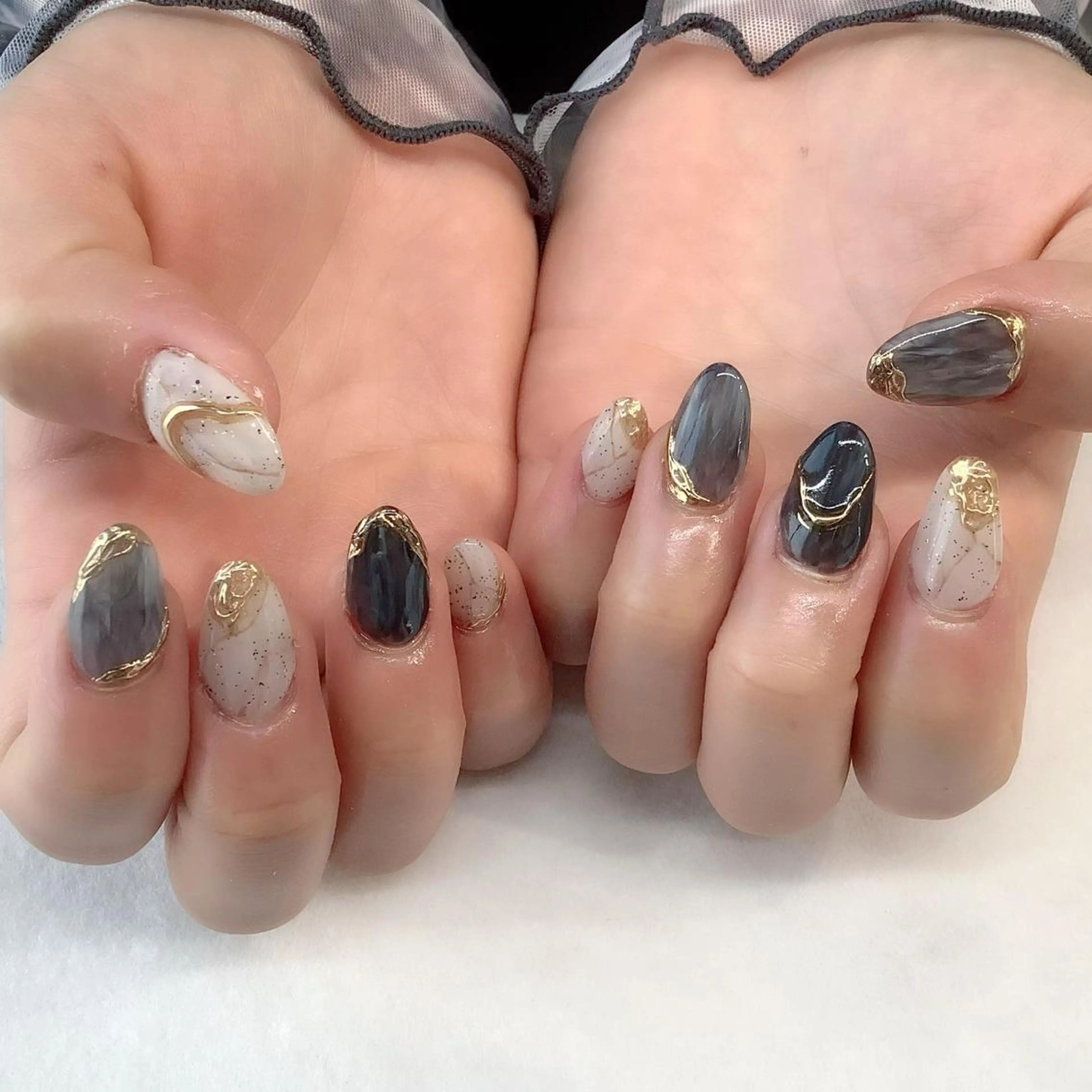 ネイル ハンドネイル 💎🐰 saki. m 🐰💎のネイルデザイン