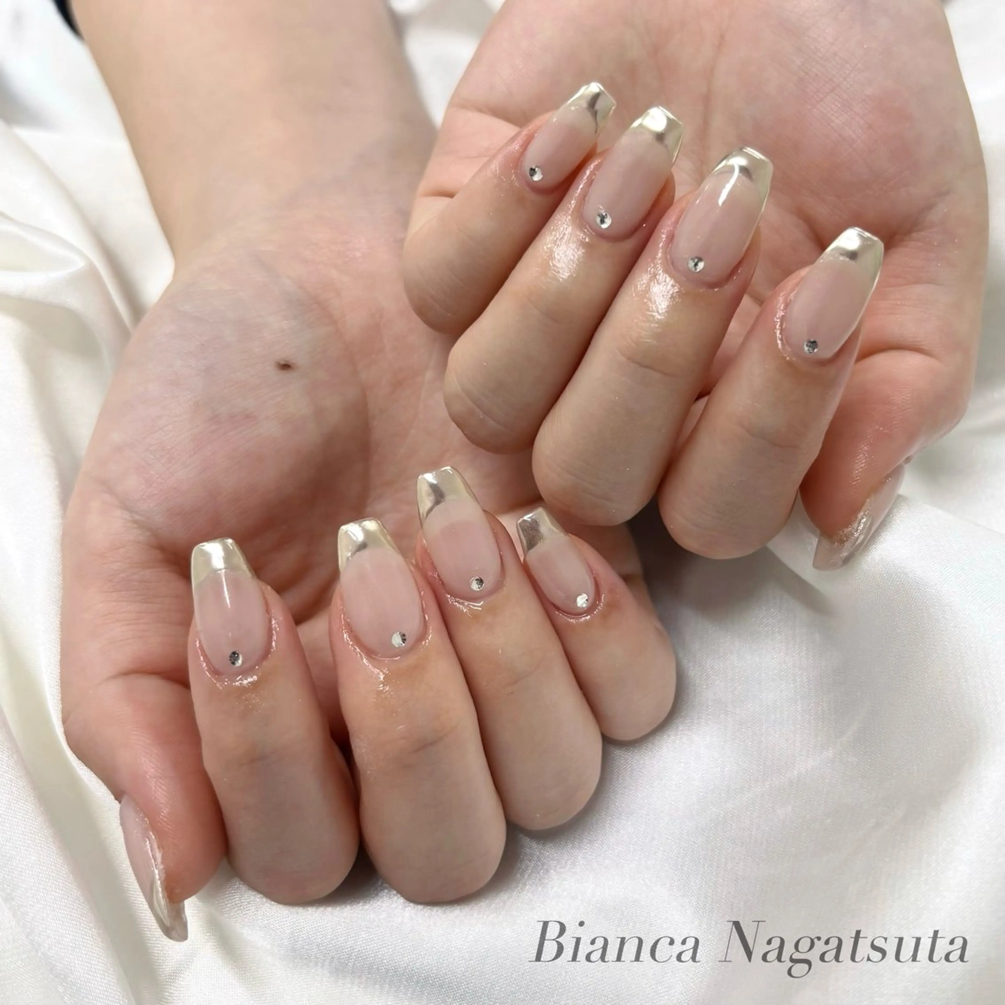 ネイル ハンドネイル Bianca長津田 Mukae⋆.✶🖤のネイルデザイン