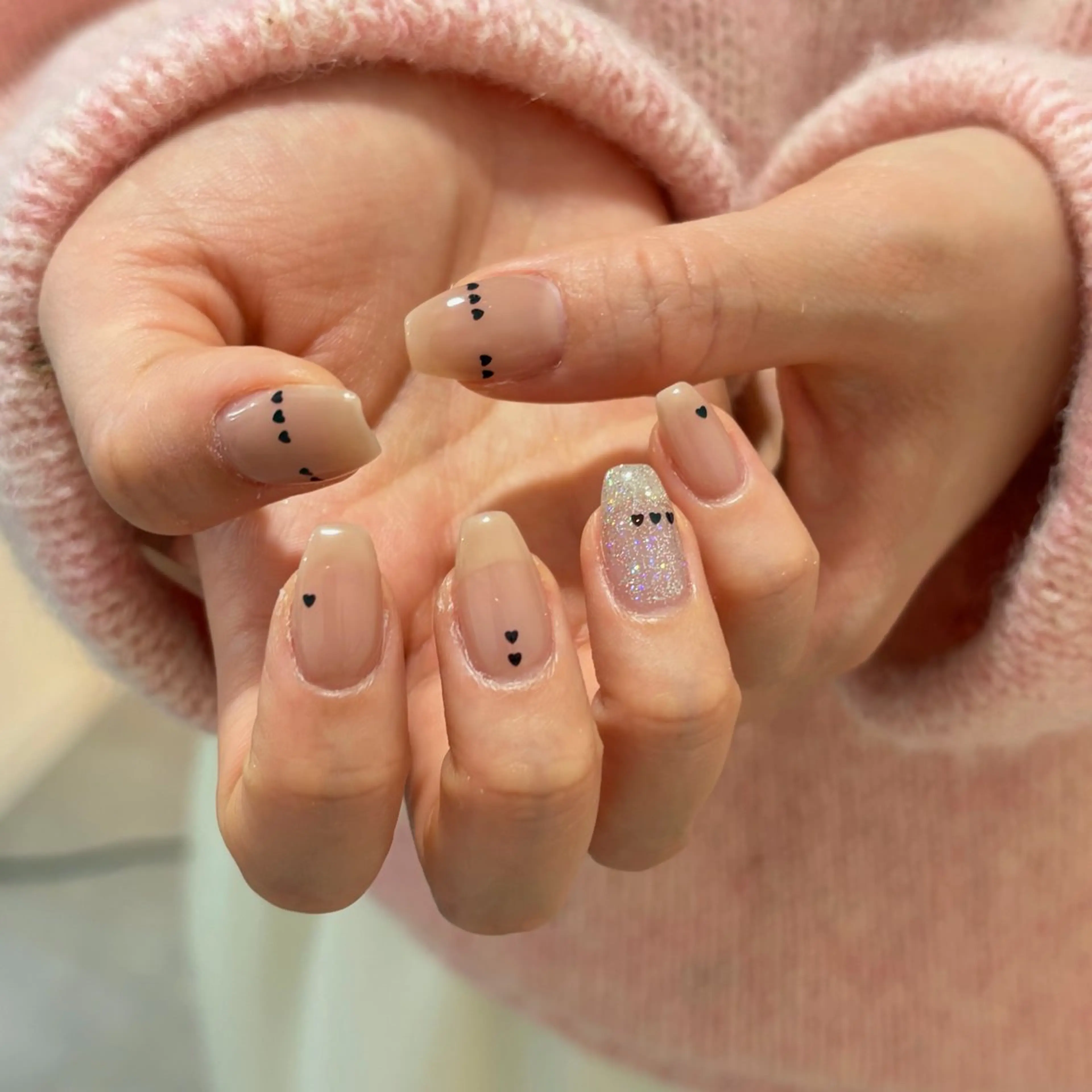 ネイル アートネイル フラッシュネイル ハート マグネットネイル シンプルネイル ハンドネイル repos-ルポ-所属・repos mikuのネイルデザイン