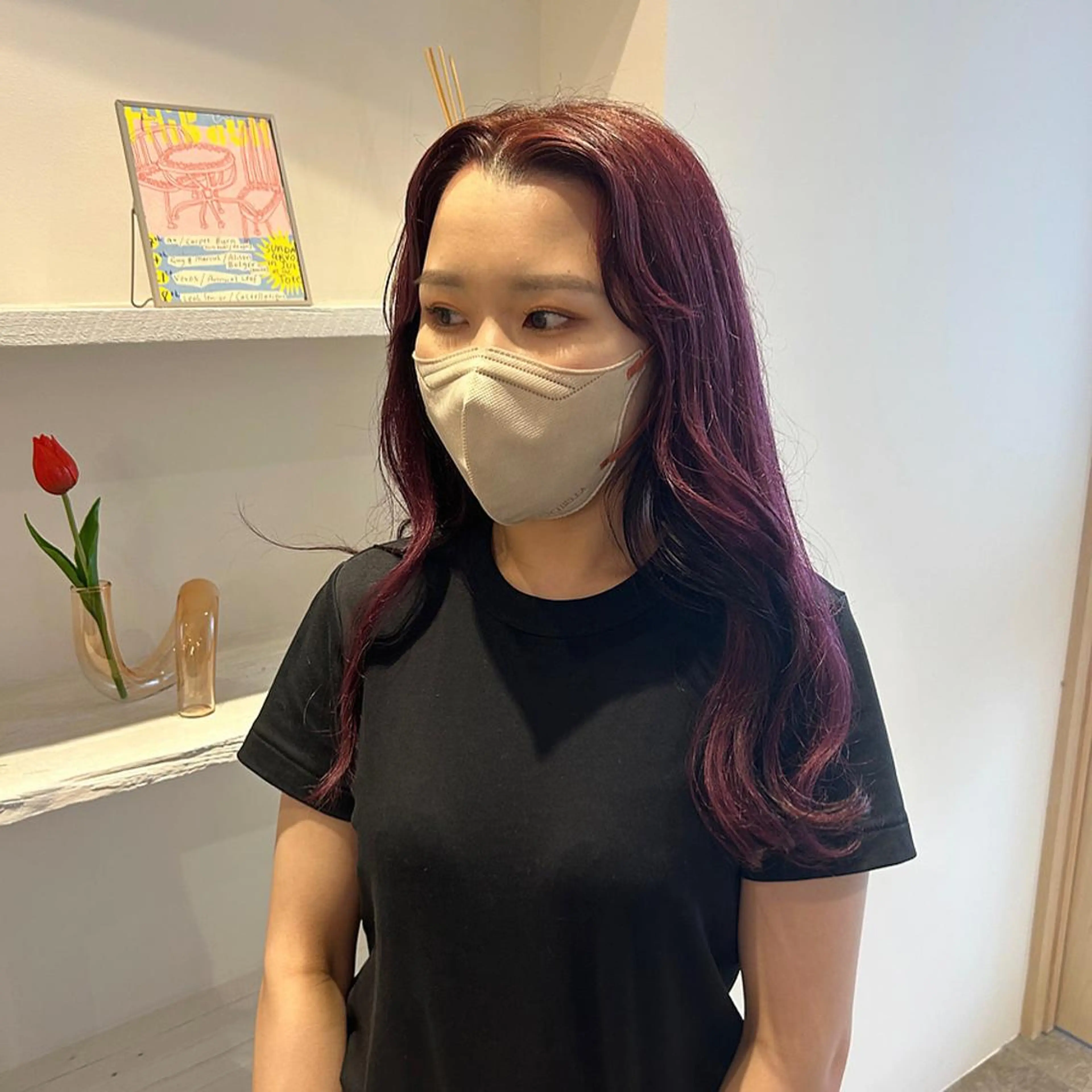 ロング 築地 なずなのヘアスタイル