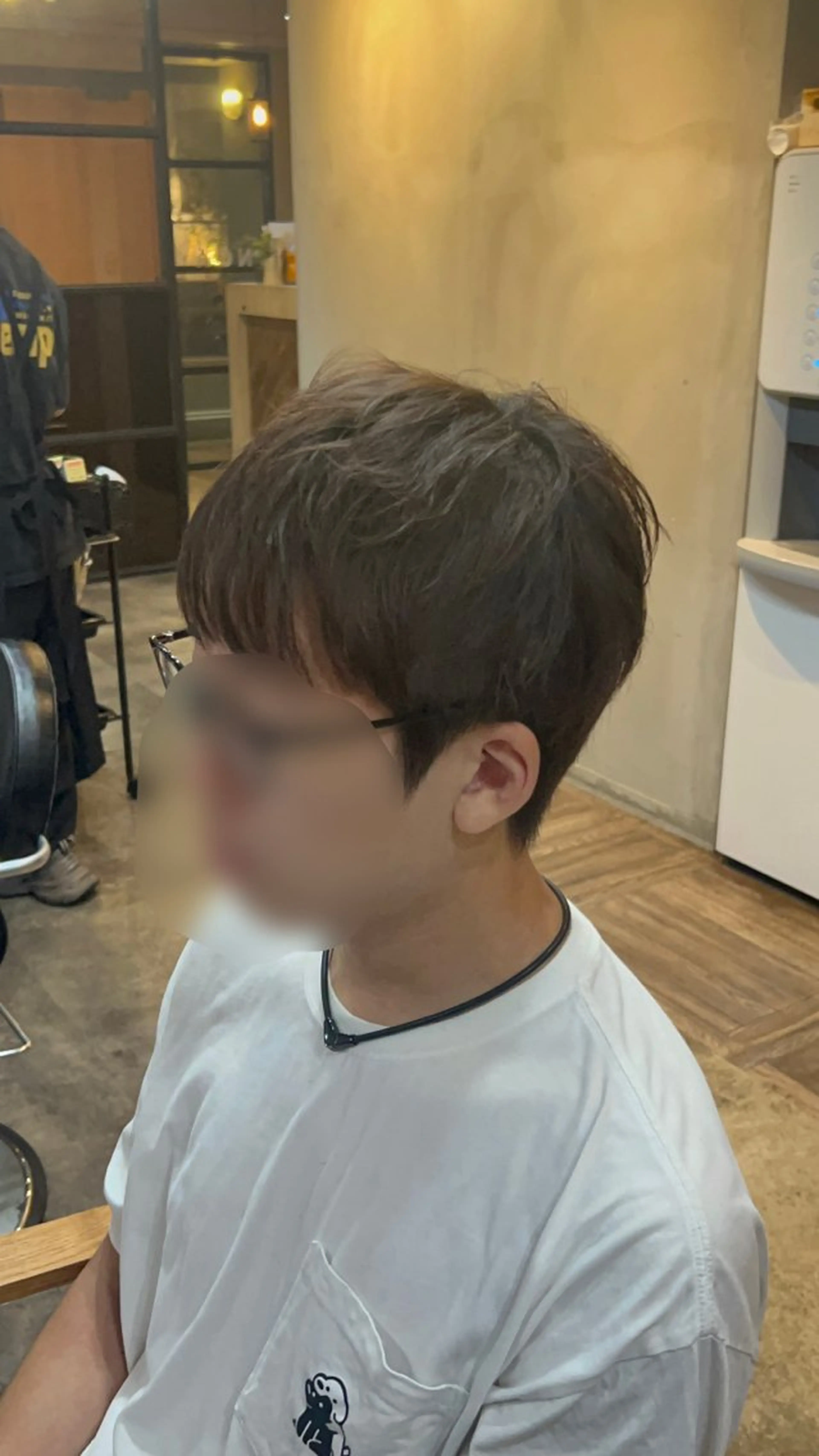 メンズ lafith hair Glanz 桂所属・かじももな｜縮毛矯正 ｜透明感カラーのヘアスタイル