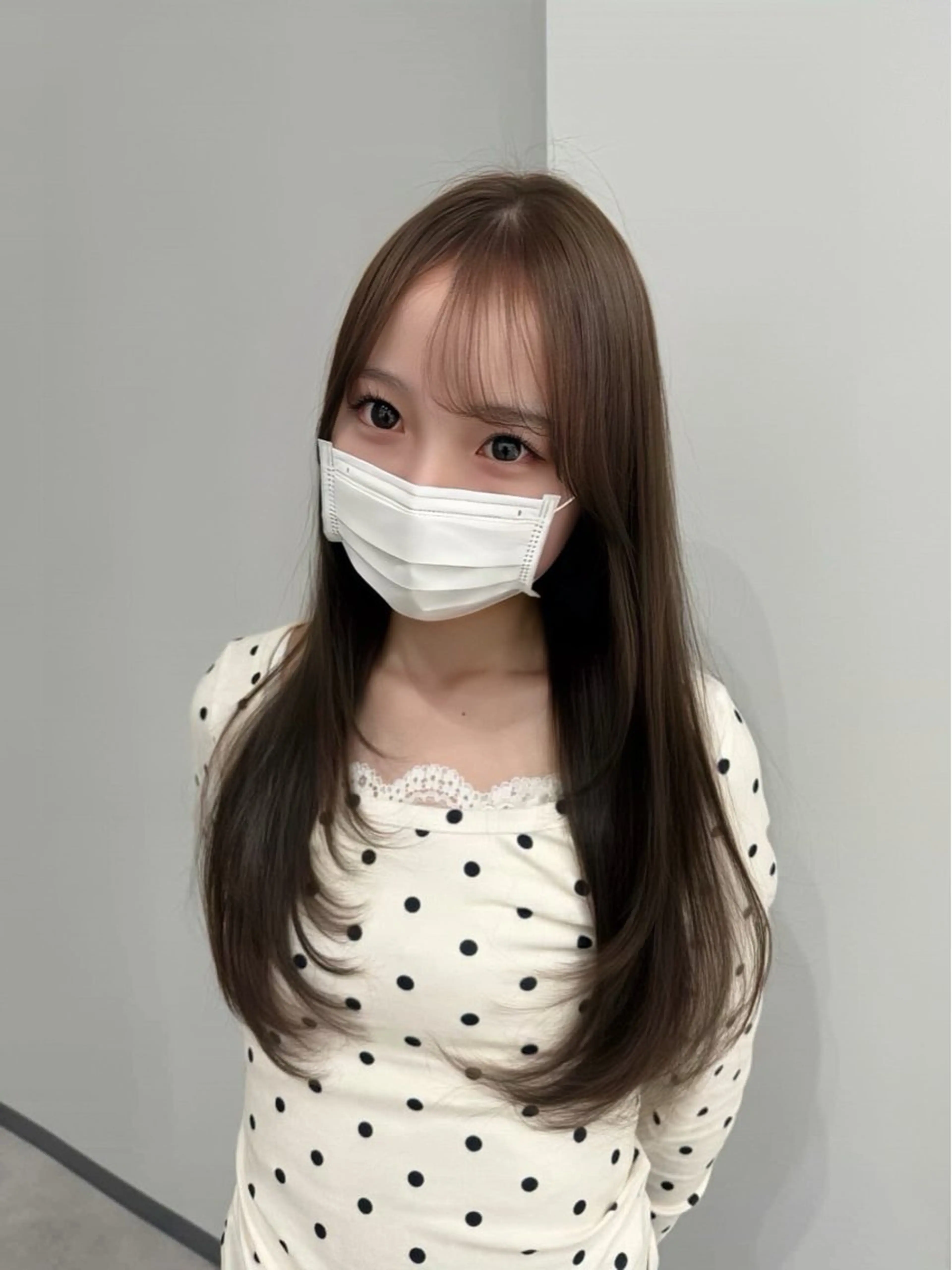 ロング カラー カット ヘアカラー トリートメント RIN/エクステ烏丸 四条大宮レイヤーのヘアスタイル