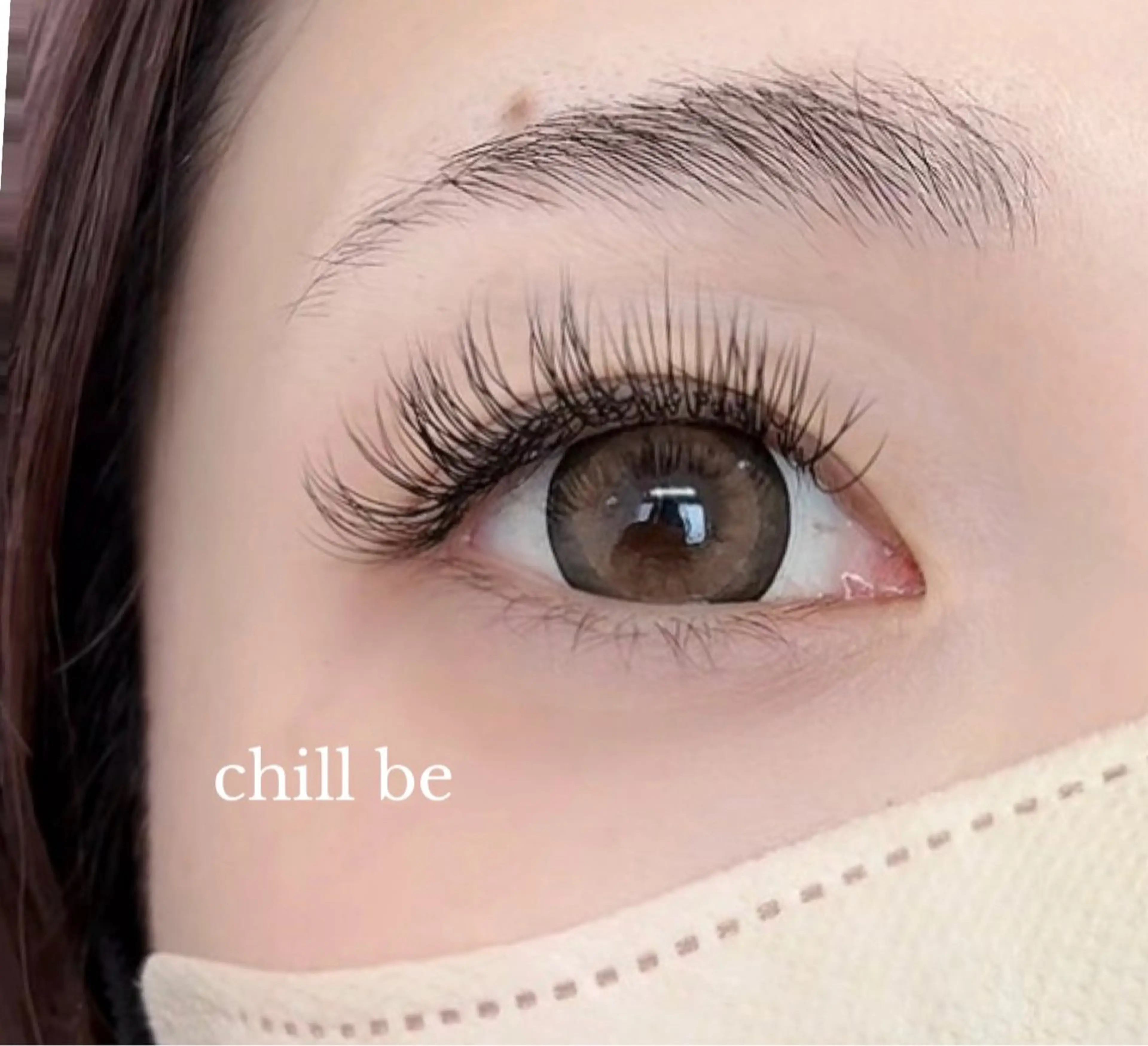 マツエク・マツパ 付け放題 フラットラッシュ chill be所属・chill be MEGUのマツエク・マツパデザイン