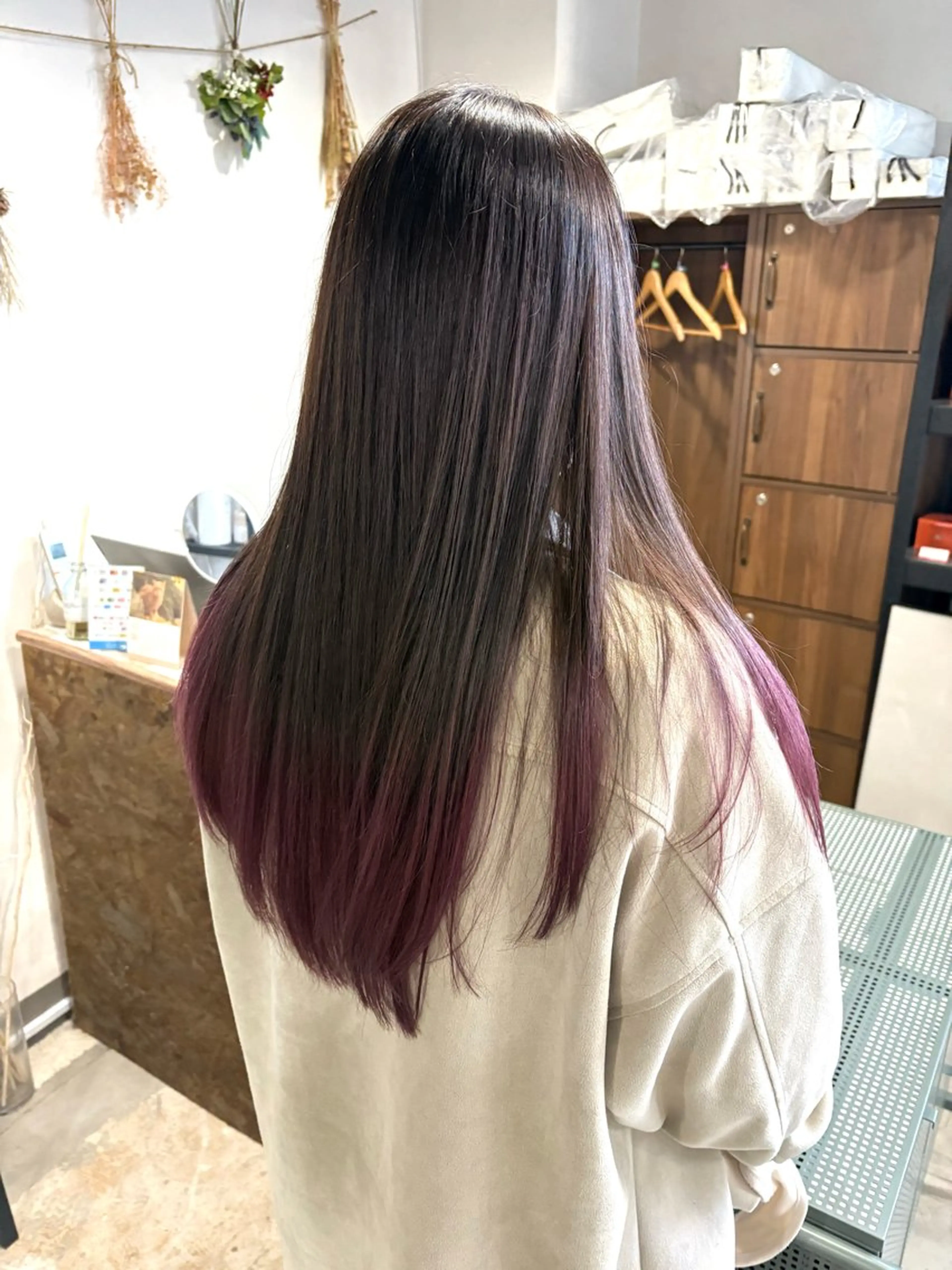 セミロング わかばやし ゆうこのヘアスタイル