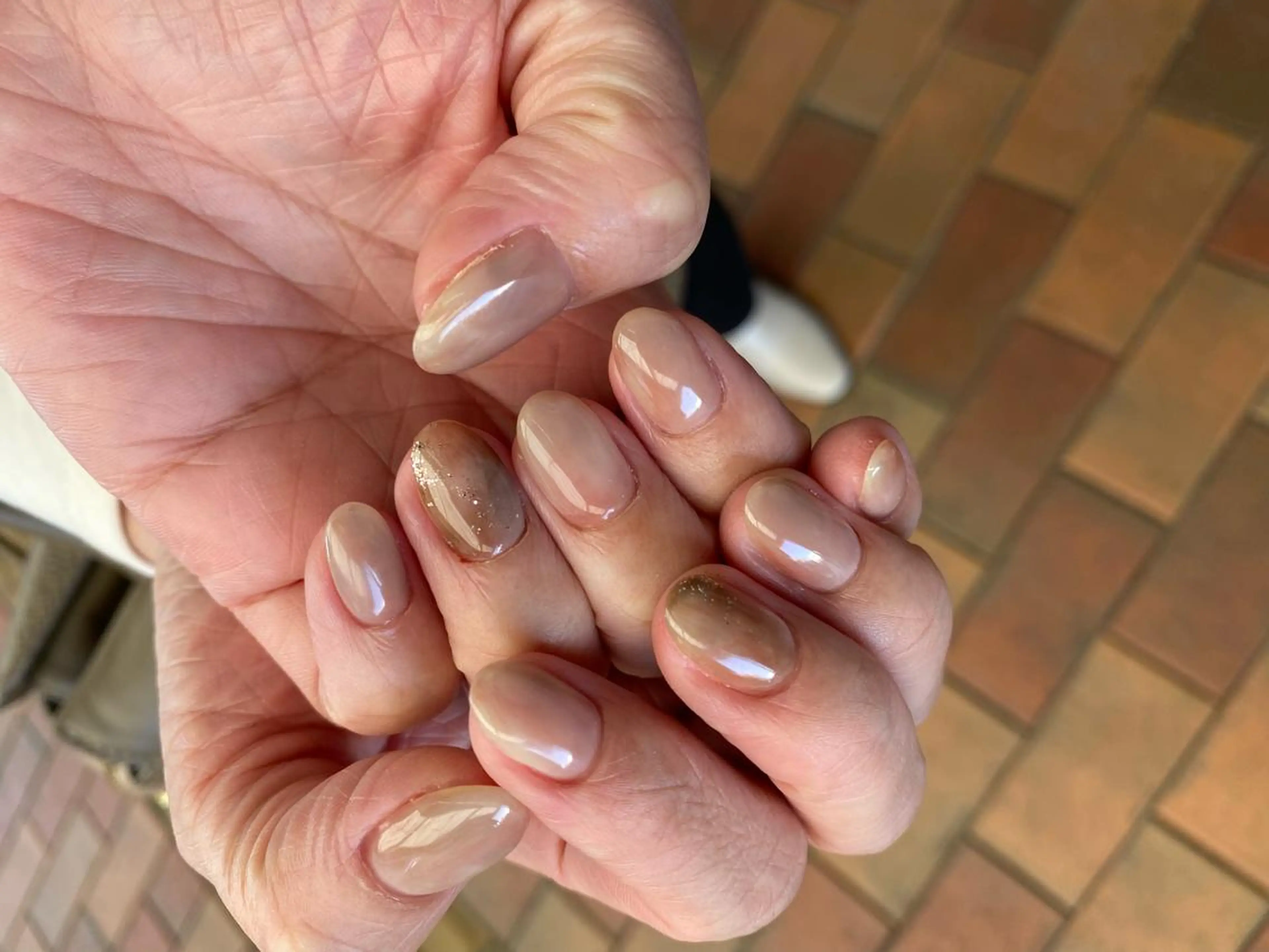 ネイル キラキラネイル ラメ(グリッター) ニュアンスネイル オフィスネイル ハンドネイル nail salon  ∞ mikanal ∞所属・nailsalon ∞ ﾐｶﾅﾙ ∞のネイルデザイン