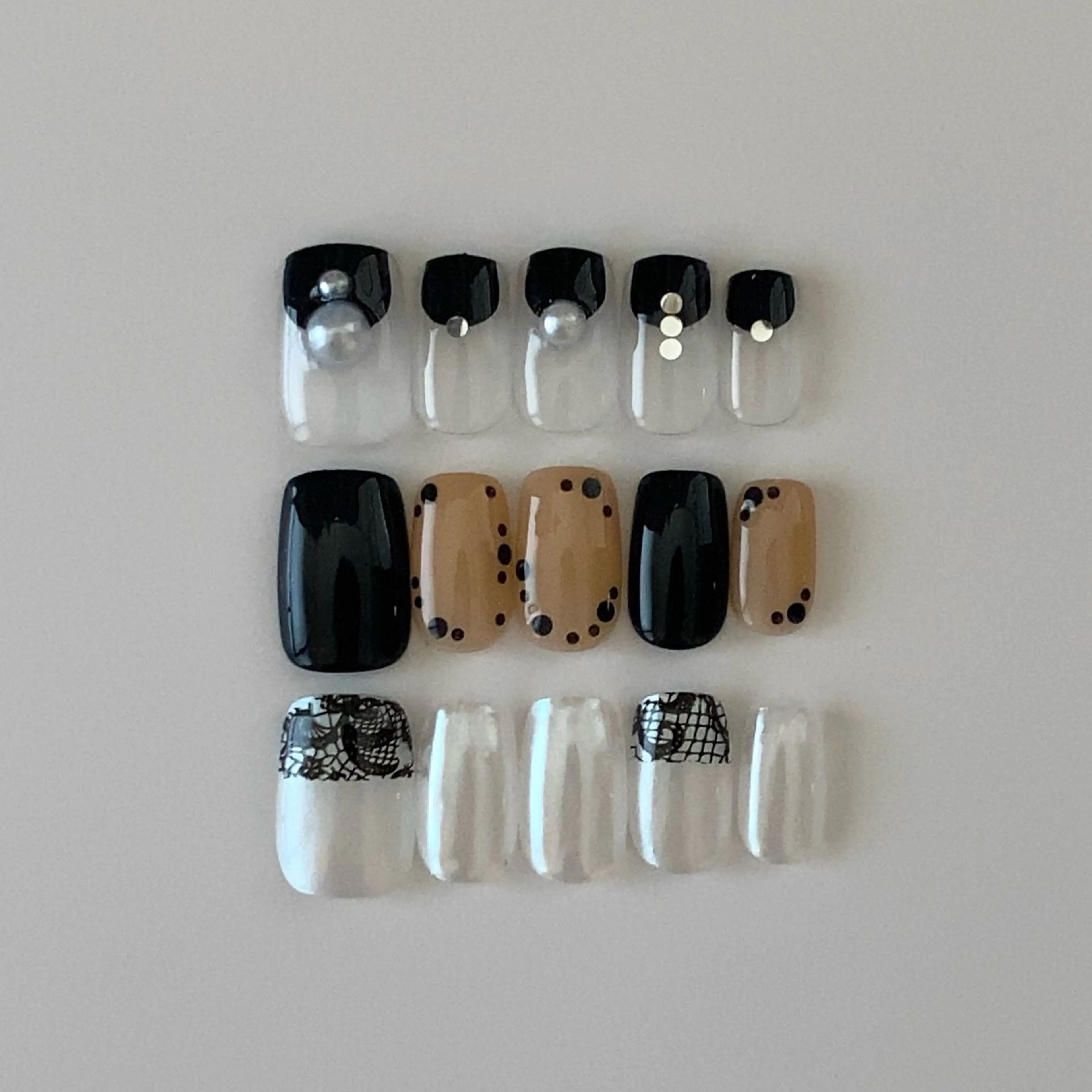 ネイル クリアネイル レース シンプルネイル ハンドネイル ネイルモデル募集 RooM_yukiのネイルデザイン