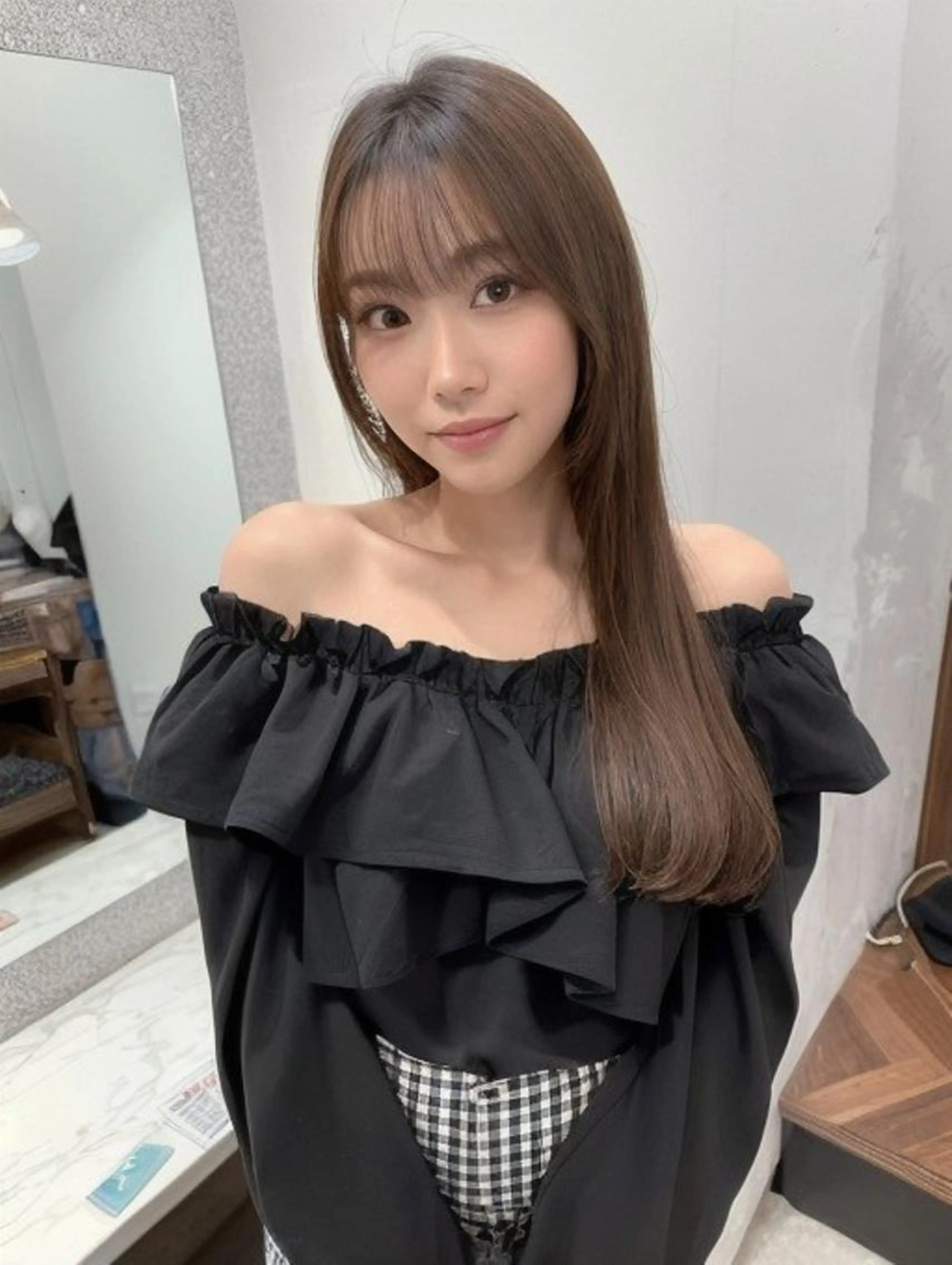 【艶々トリートメント付き】カット➕カラー➕3step保湿トリートメント🐈‍⬛⸒⸒⸒⸒🐾❤︎￥6500の写真