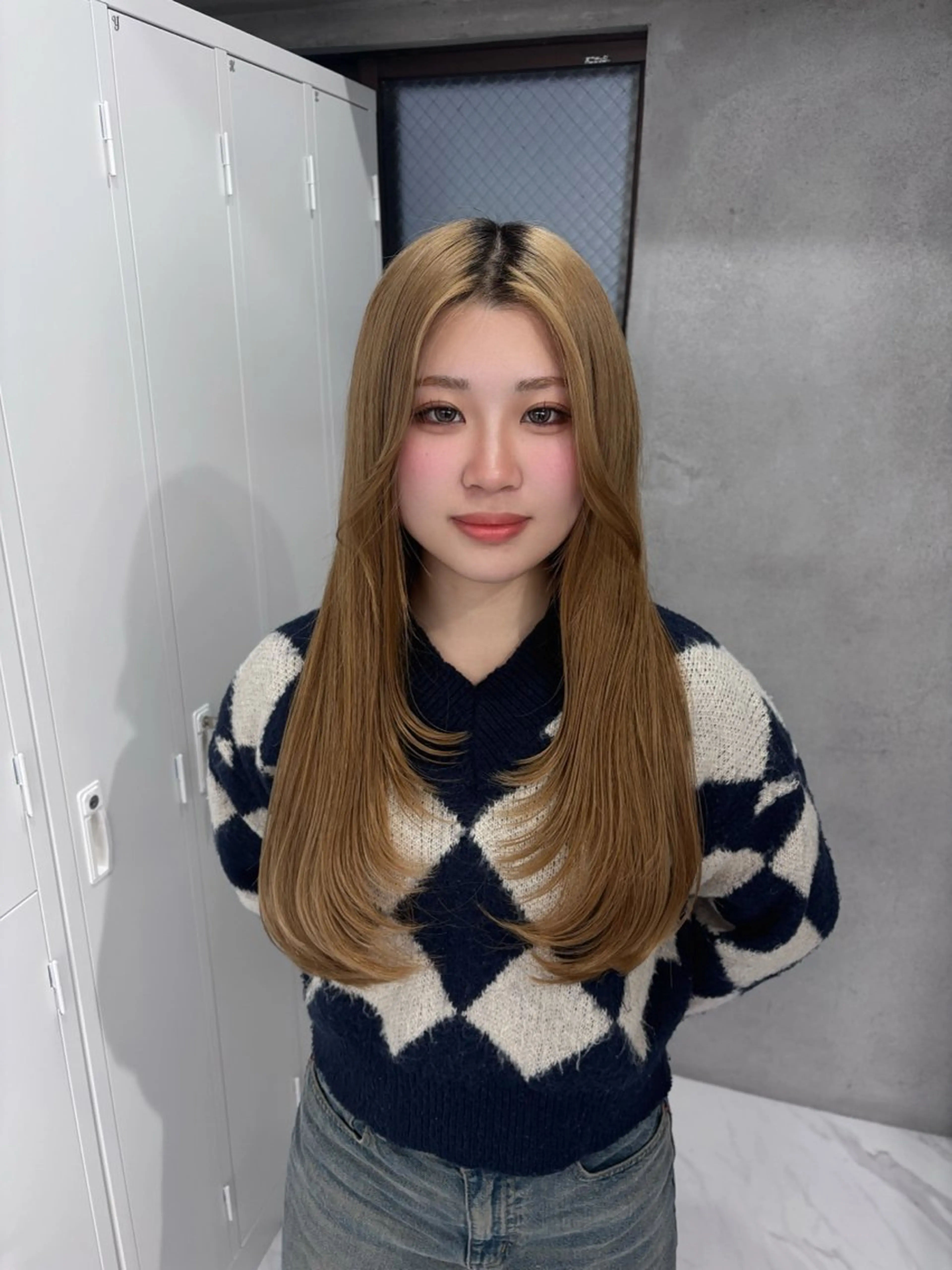 ロング レイヤーカット カット 心愛/天神/レイヤー /透明感カラー/艶髪のヘアスタイル