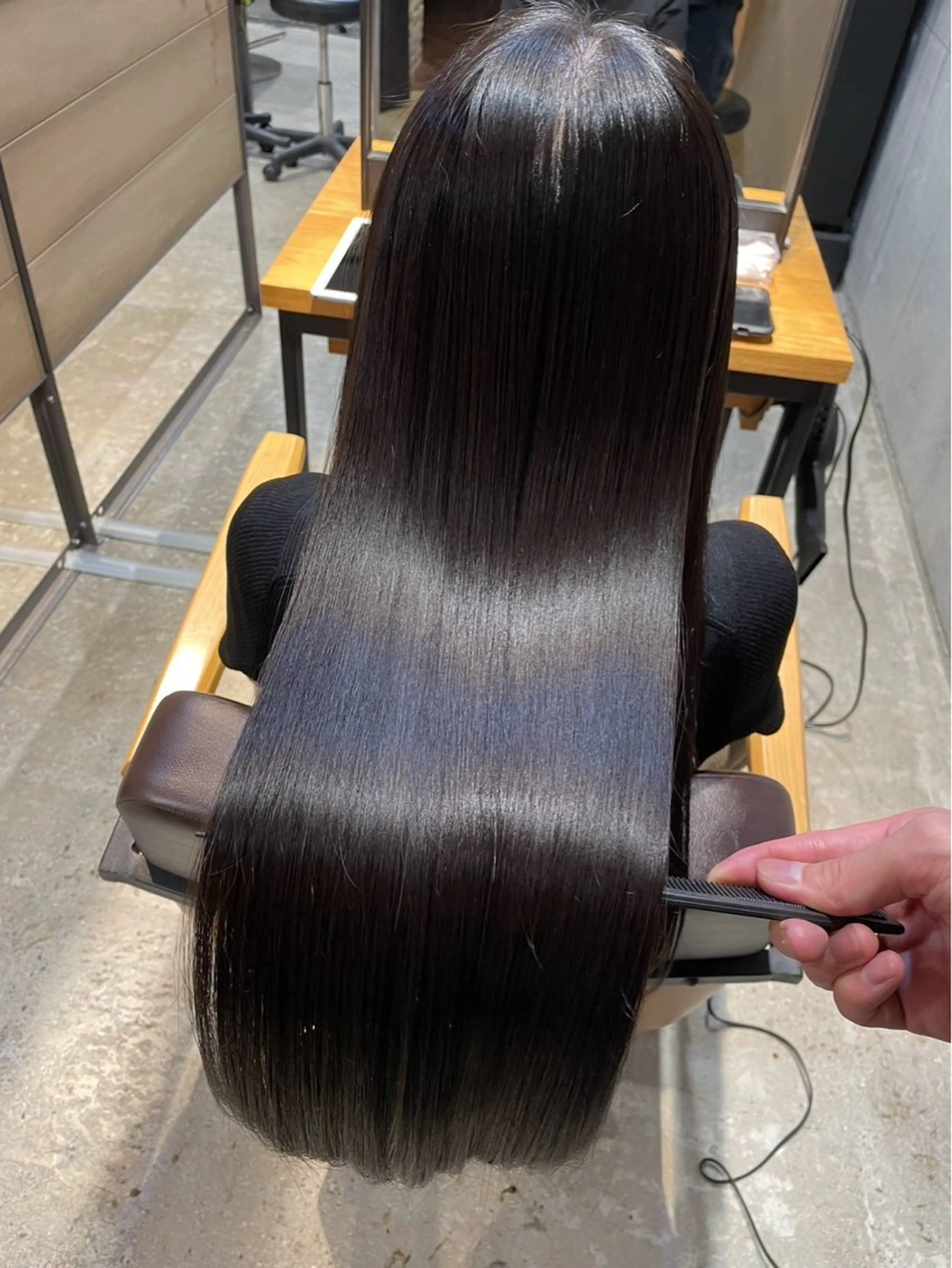 ロング カット ヘアカラー 縮毛矯正 トリートメント 髪質改善/韓国風 恵比寿/Renのヘアスタイル