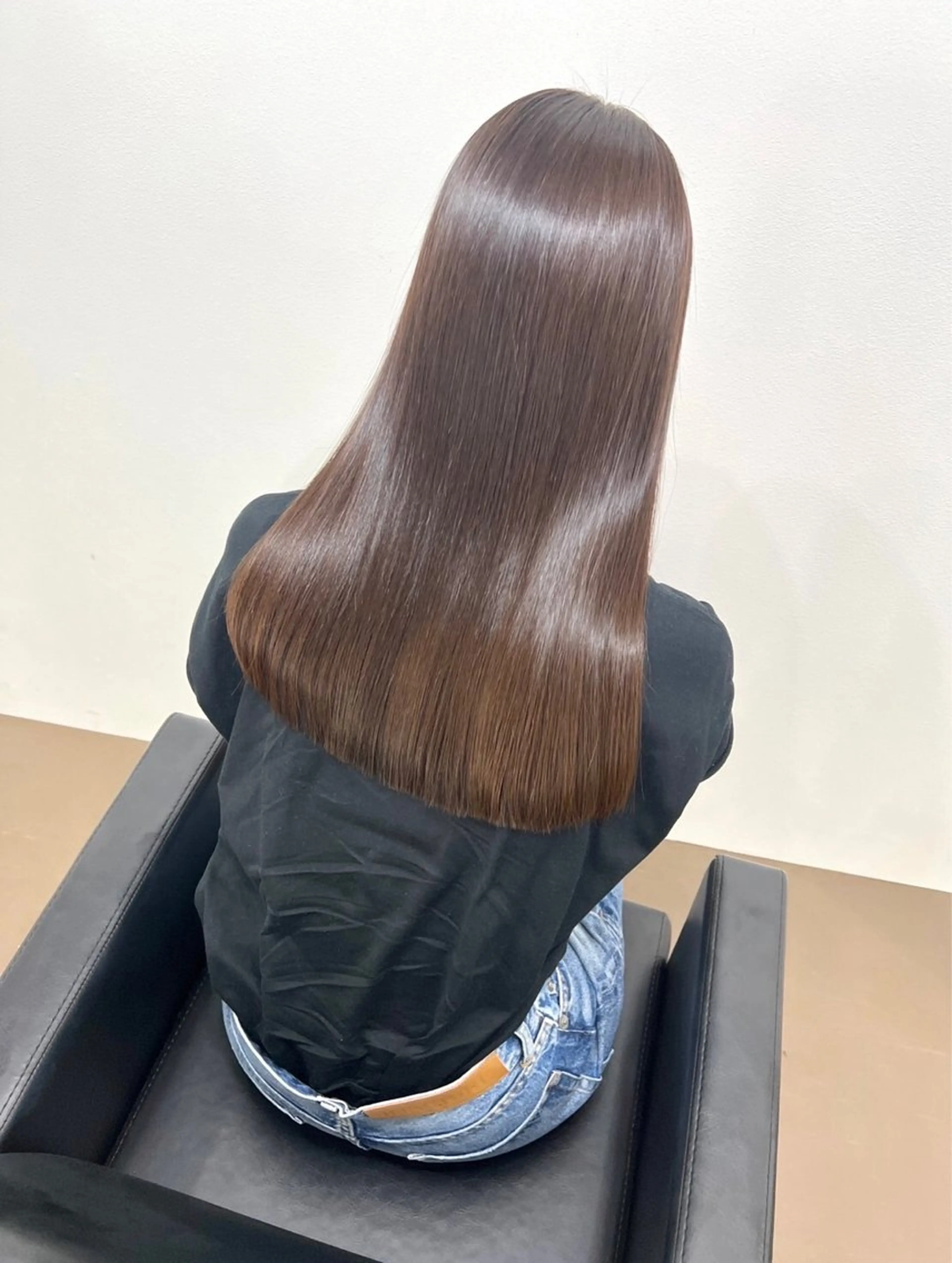 ロング 髪質改善 縮毛矯正 カット 縮毛矯正 ioe 元町のヘアスタイル