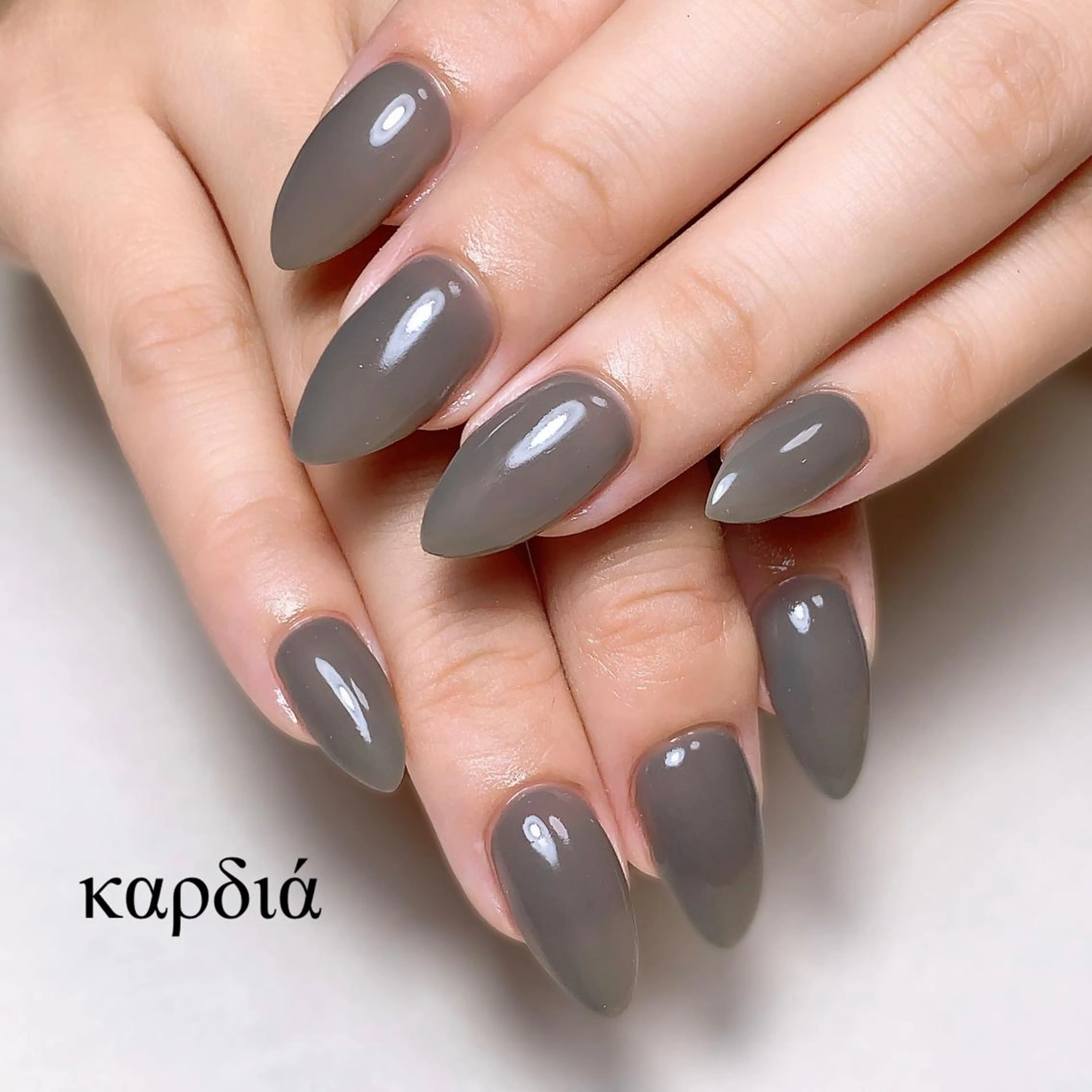 ネイル ハンドネイル καρδιά -ｶﾙﾃﾞｨｱ-のネイルデザイン