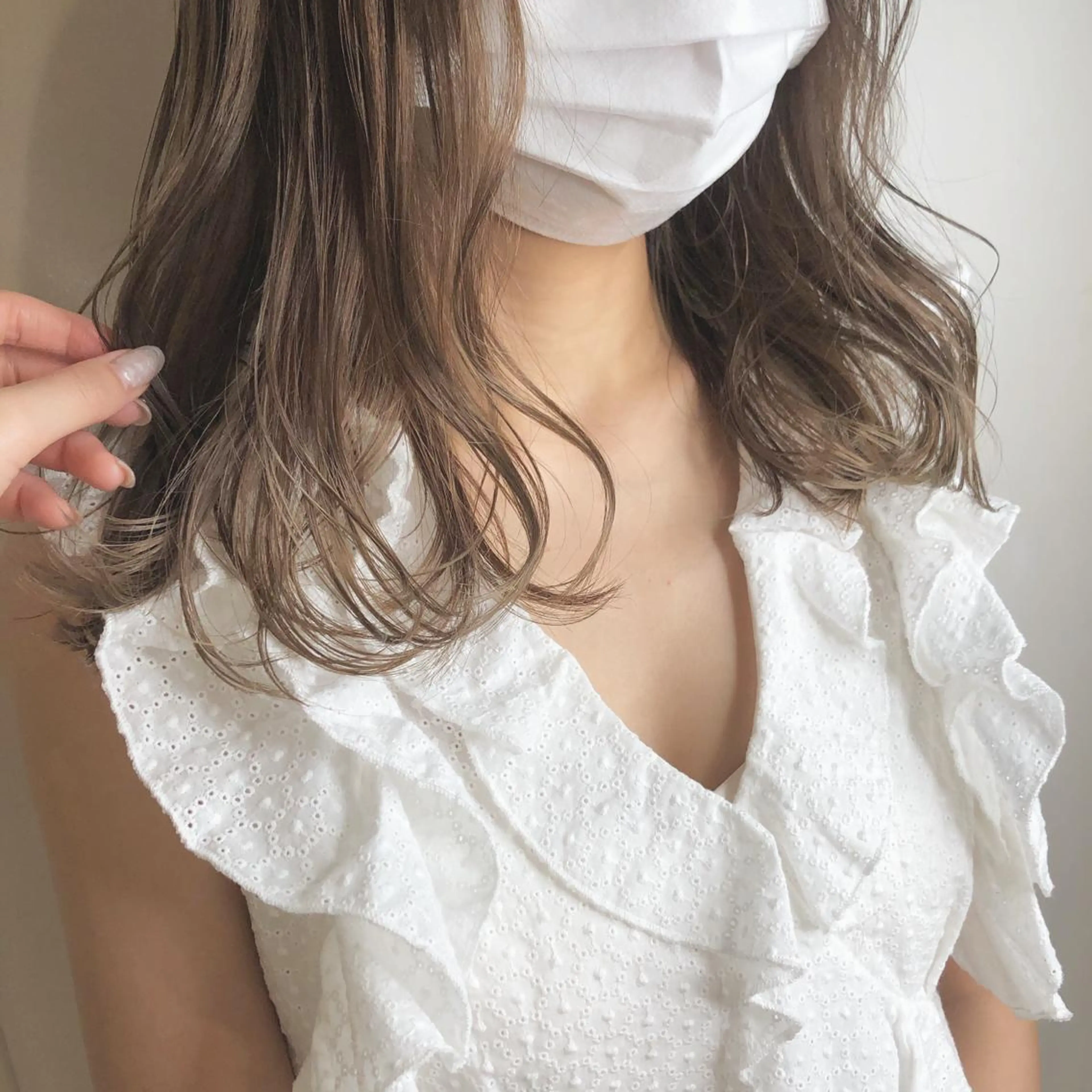 ミディアム カラー ヘアアレンジ マツエク・マツパ ベージュカラー ミルキーベージュ Noah's　Ark所属・透明感カラー🫧ヘア セット🫧松本菜月の眉毛・アイブロウイメージ