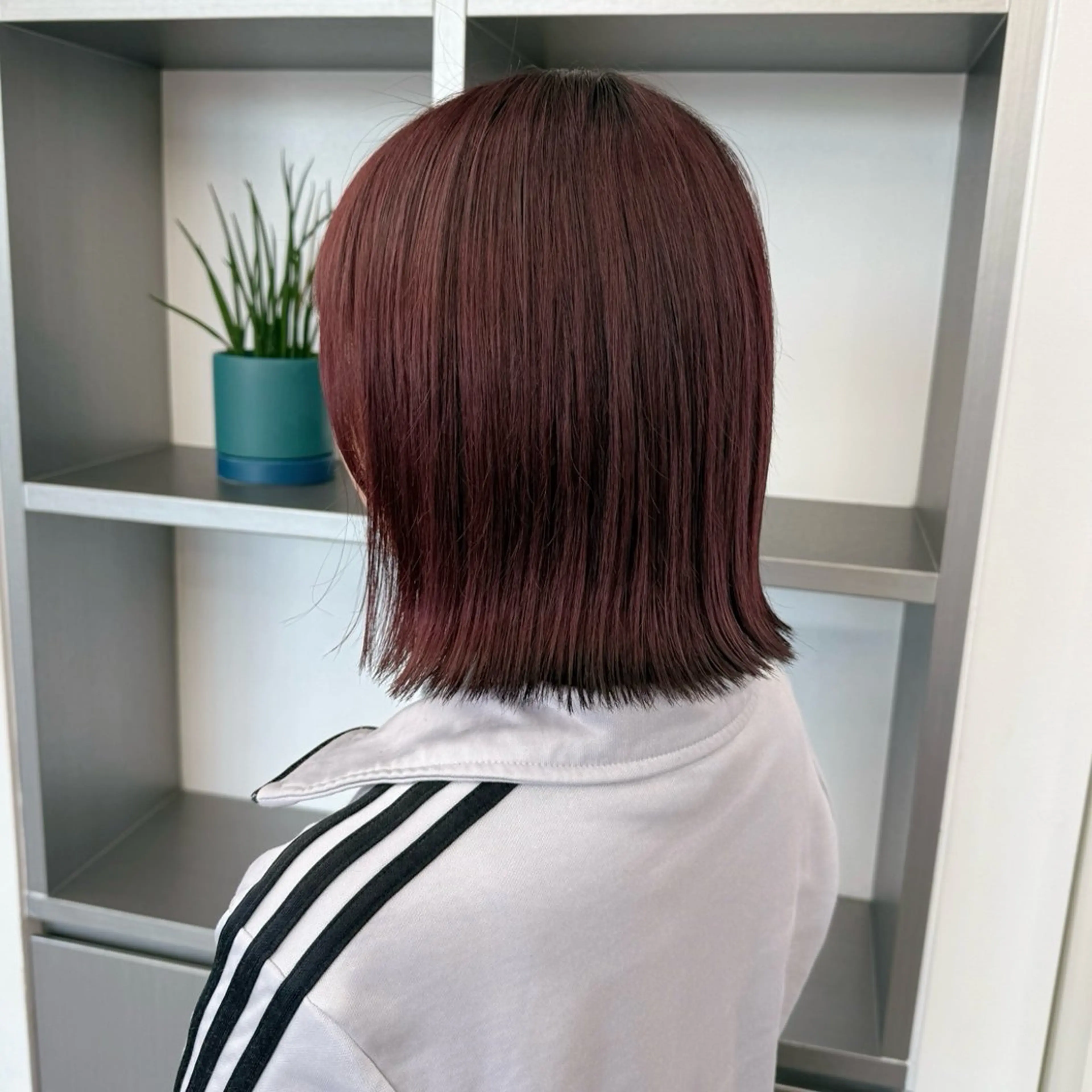 ミディアム カラー レッドカラー ヘアカラー トリートメント 🍒暖色✖️レイヤー ／Haruna🍒のヘアスタイル