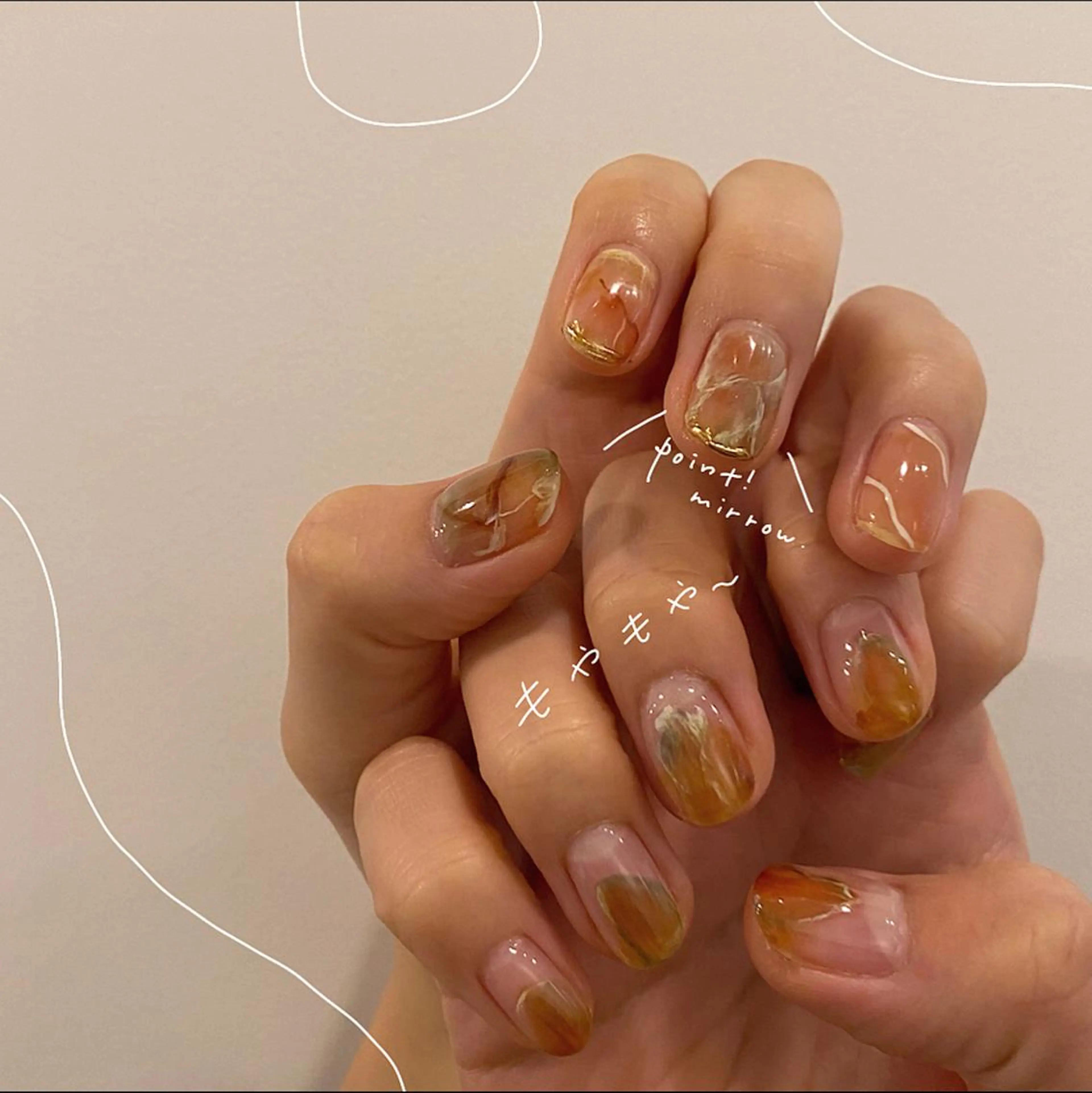 ネイル 持ち込み ハンドネイル &. momoのネイルデザイン